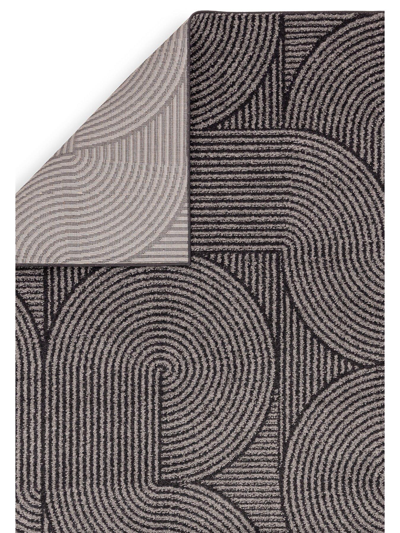 Image 5 of 6 of Asiatic Muse Charcoal Swirl120x170