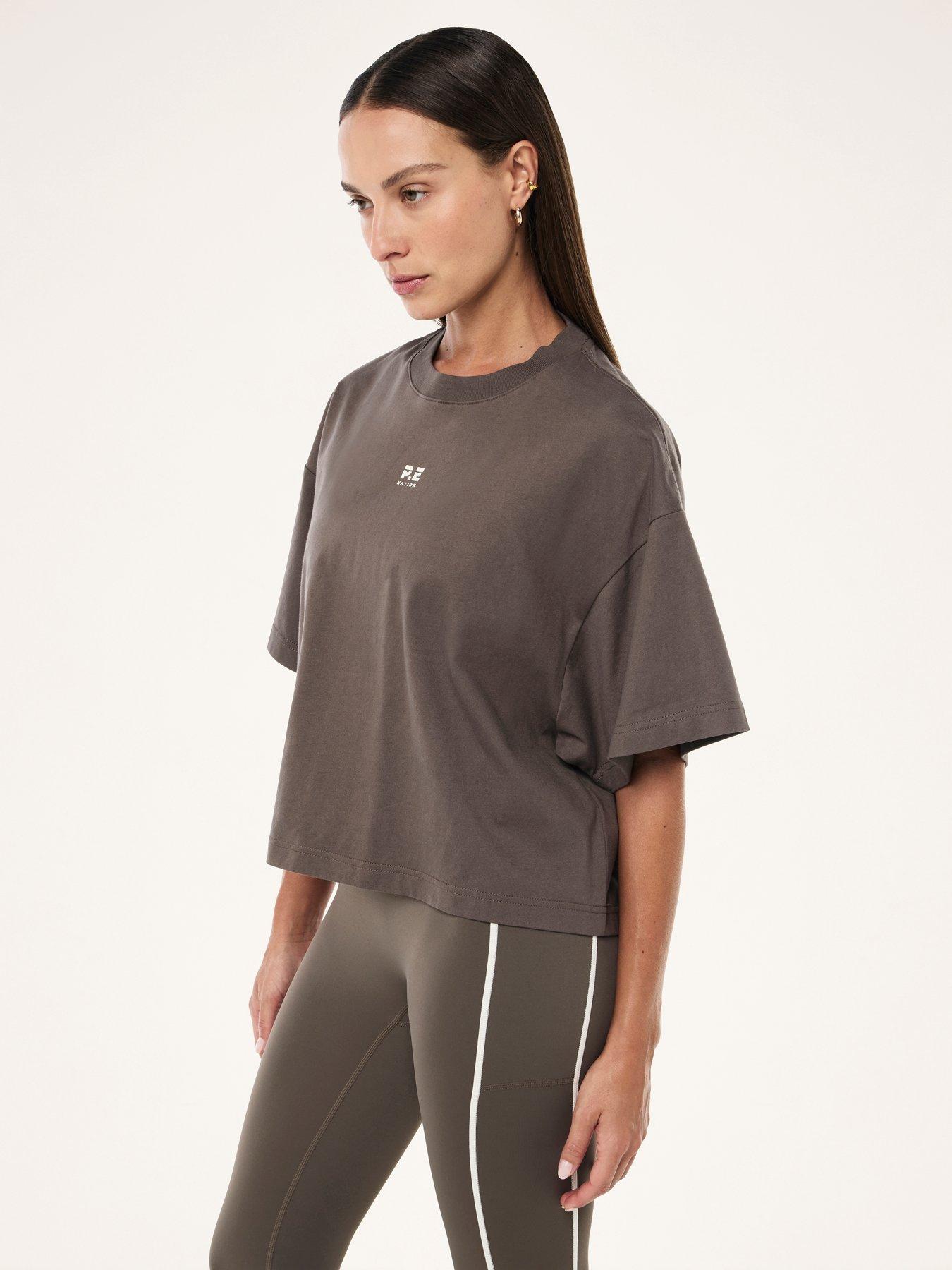 Image 5 of 5 of P.E Nation Womens Training Superfine Tee - Brown