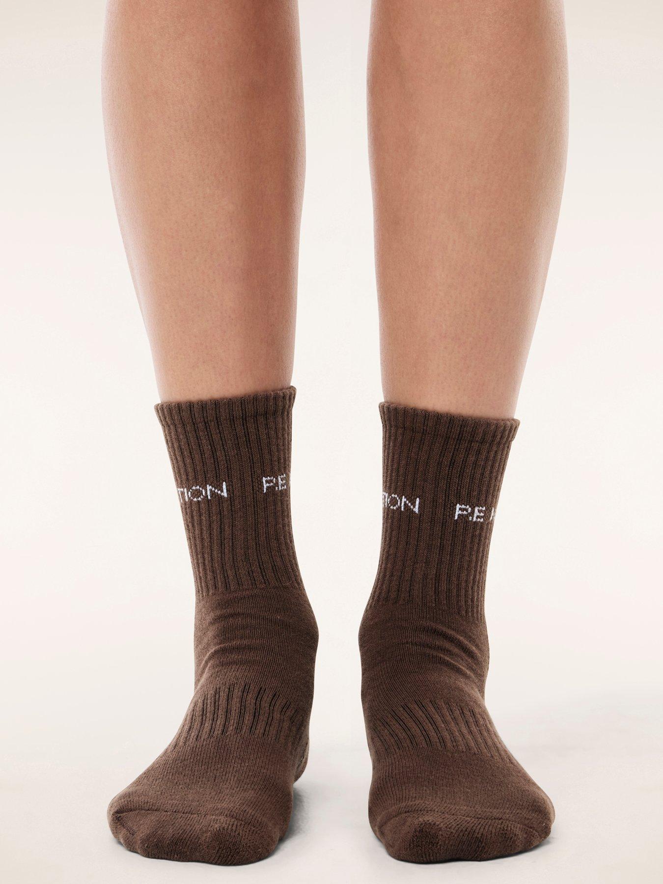 Image 3 of 3 of P.E Nation Womens Training Signature Socks - Brown