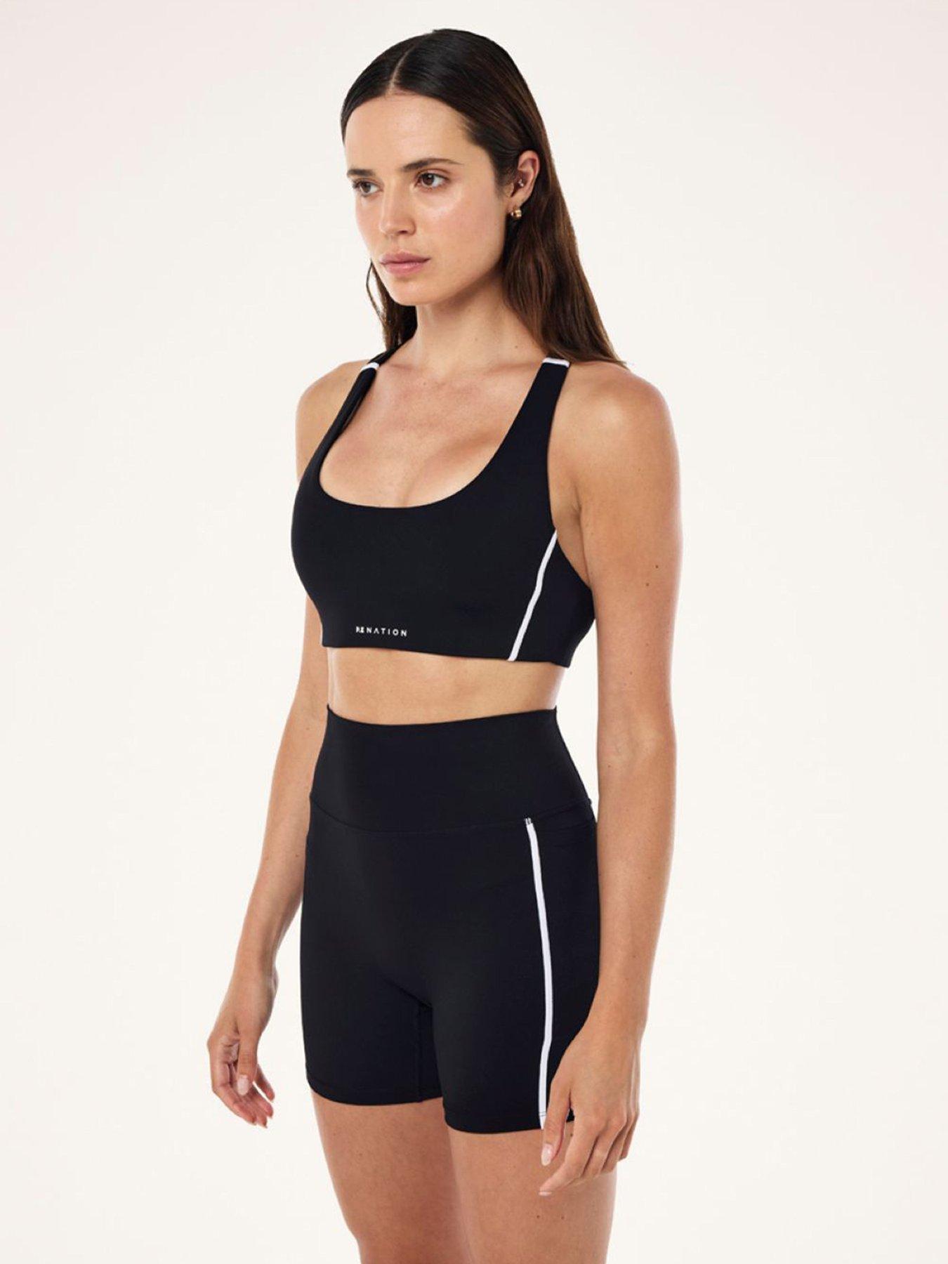 Image 1 of 4 of P.E Nation Womens Training Dynamic Sports Bra - Black