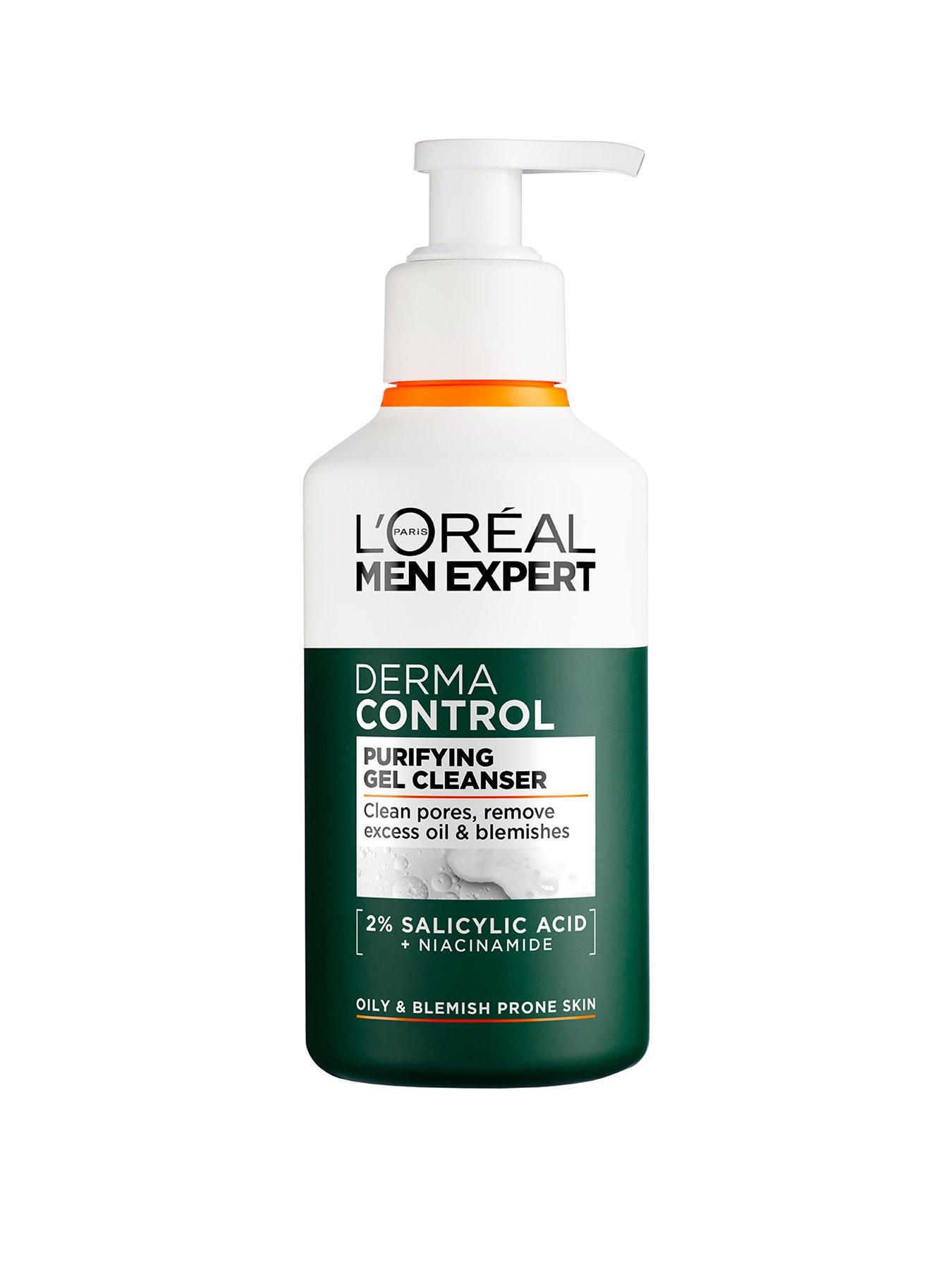 L'Oreal Paris Men Expert L'Oreal Men Expert Derma Control Purifying Cleansing Gel with 2% Salicylic acid + Niacinamide 260ML