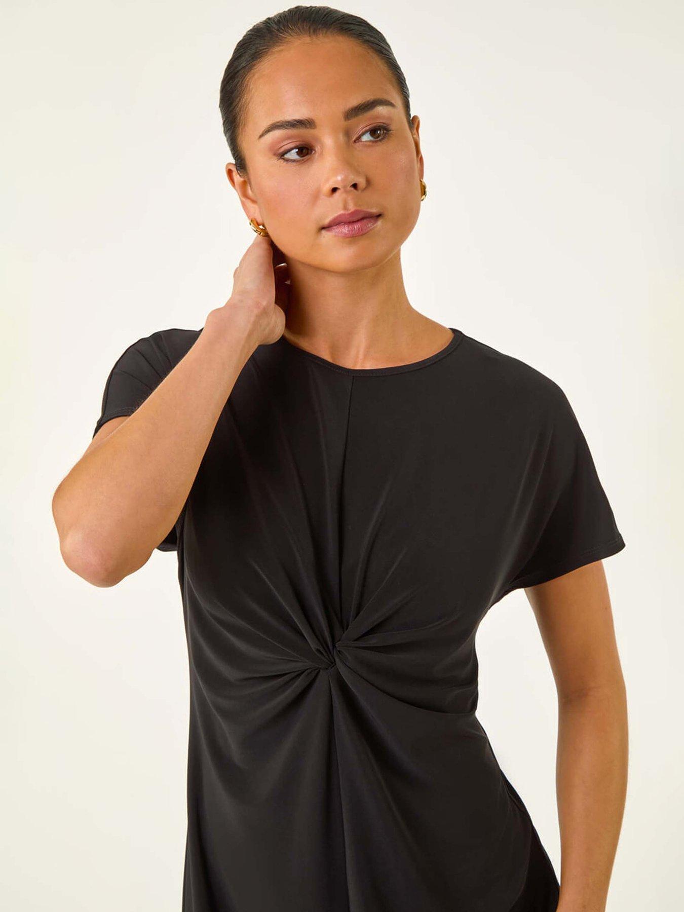 roman-petite-twist-front-stretch-midi-dressoutfit