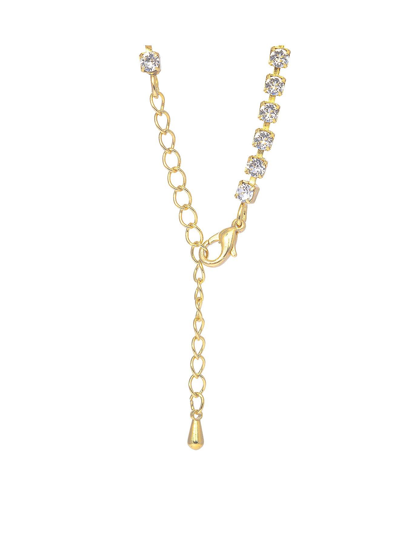 Image 3 of 4 of The Love Collection Personalised Name Crystal Tennis Necklace