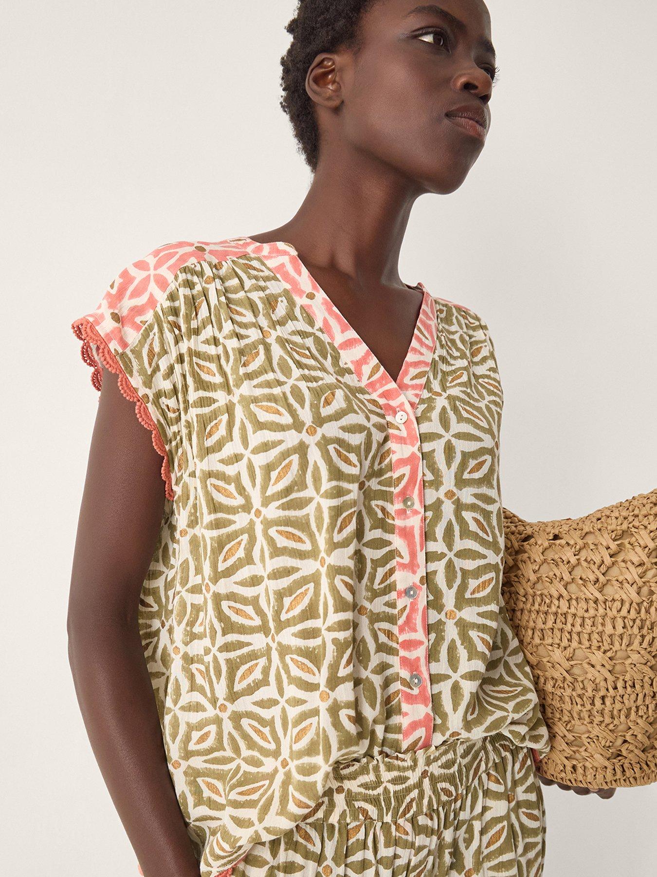 Image 1 of 4 of Monsoon Elma Printed Top
