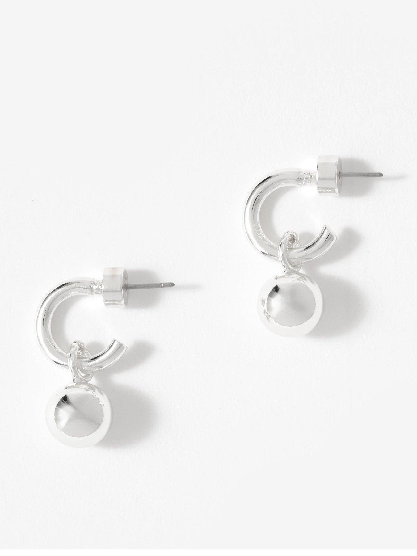 mint-velvet-silver-tone-sphere-earringsfront