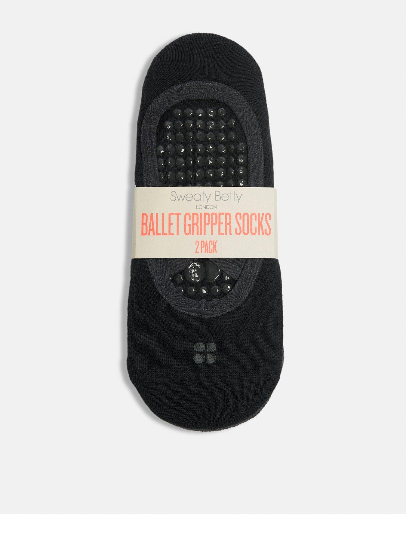 Image 1 of 4 of Sweaty Betty Womens Training Ballet Gripper Socks 2 Pack - Black