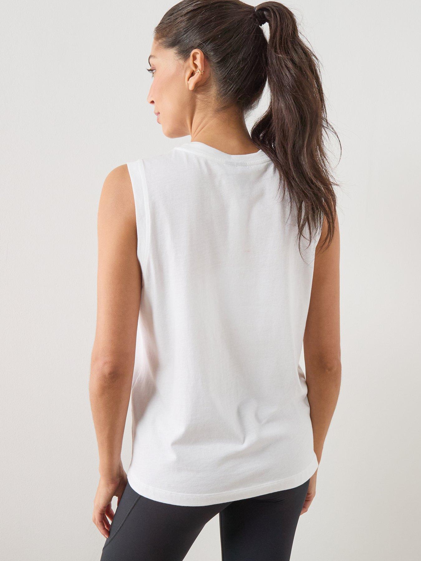 Image 2 of 6 of Sweaty Betty Womens Training Essential Sleeveless Tank - White