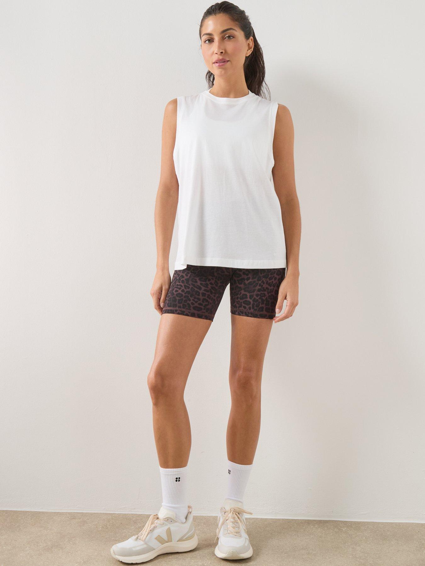 Image 3 of 6 of Sweaty Betty Womens Training Essential Sleeveless Tank - White