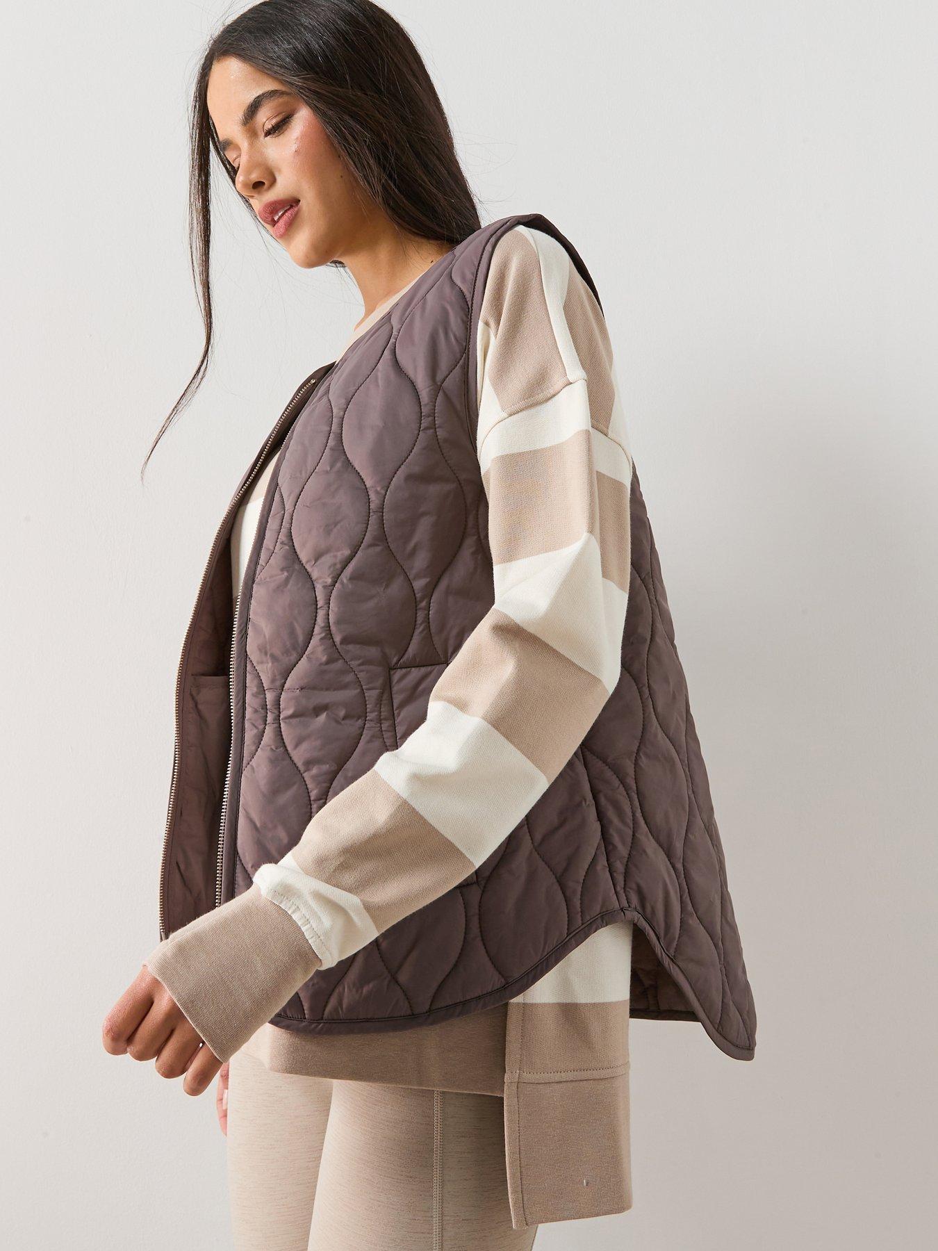 Sweaty Betty Womens Training On The Move Gilet - Brown