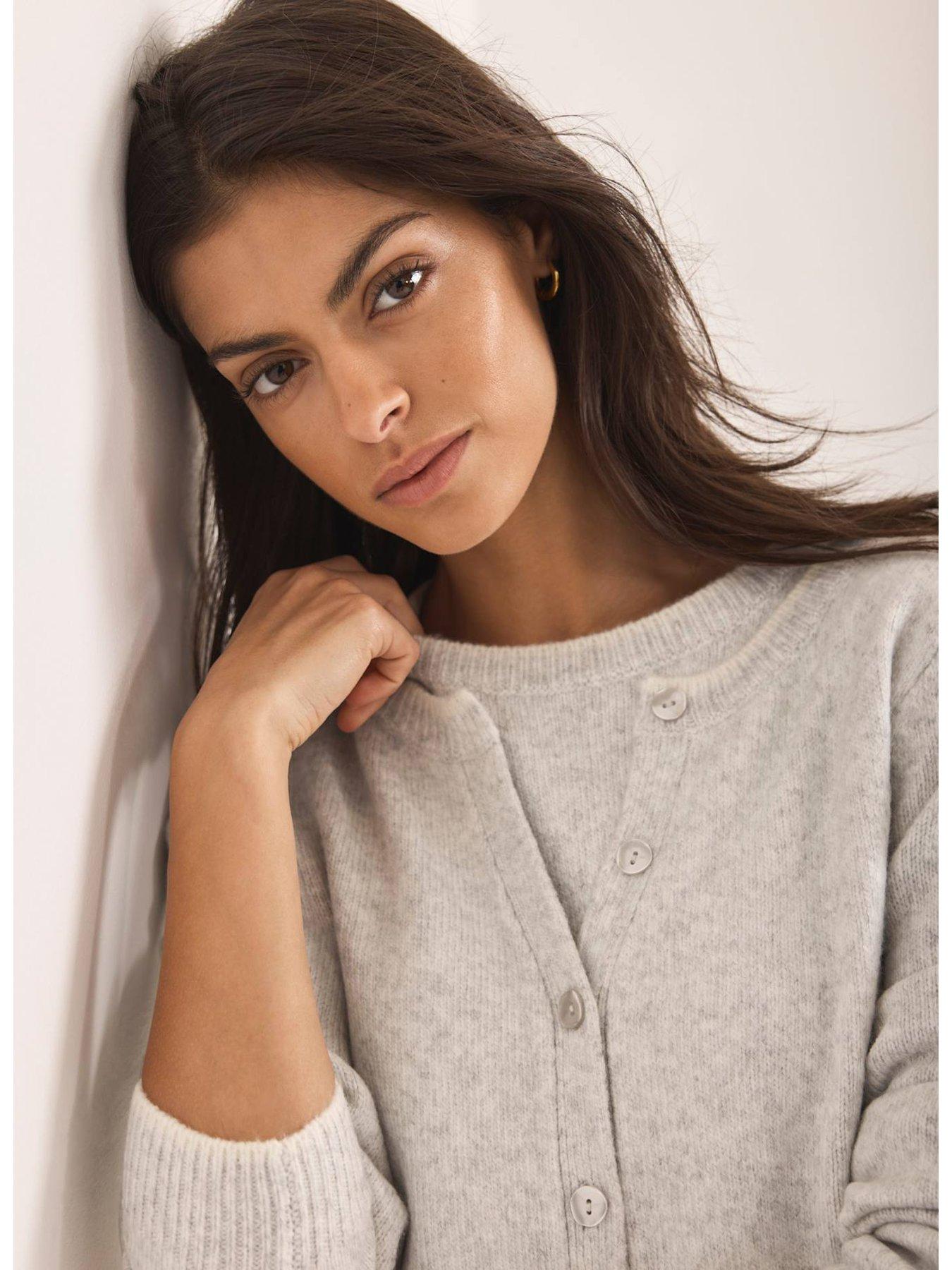mint-velvet-double-layer-cardigan-greyoutfit