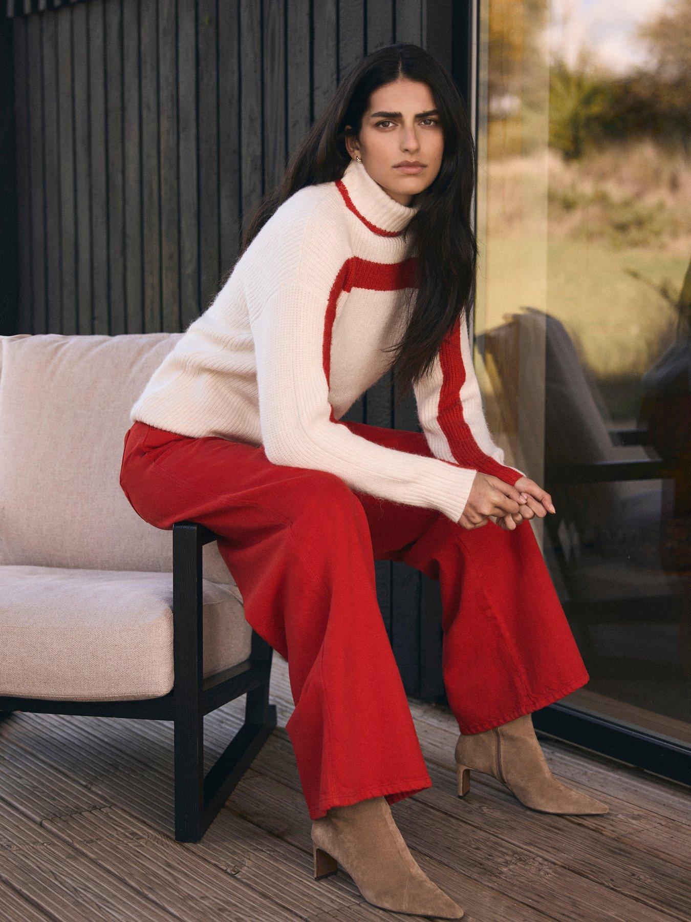 Image 4 of 6 of Mint Velvet Red Wide Leg Jean