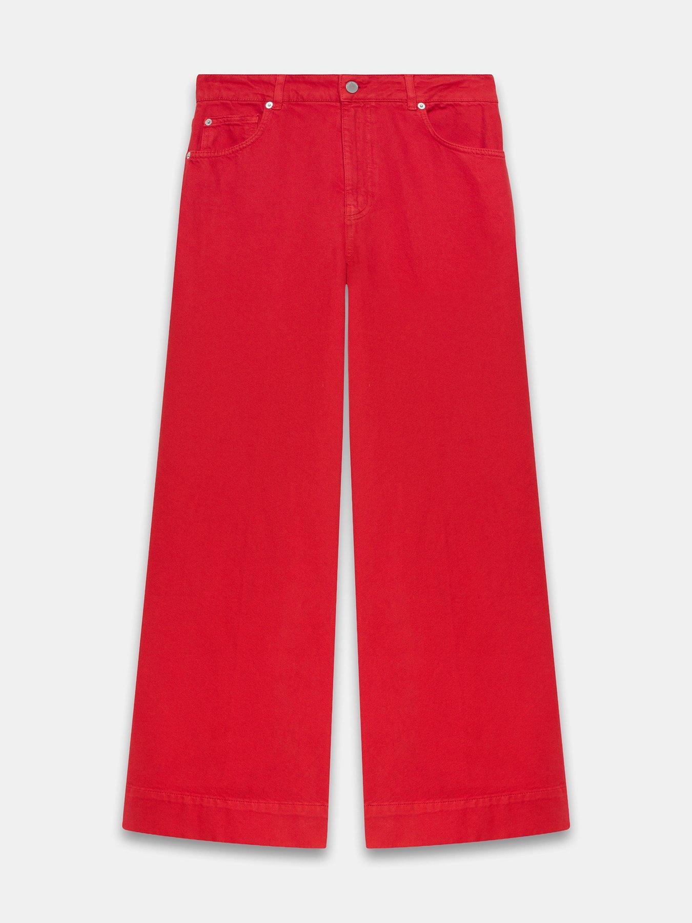 Image 5 of 6 of Mint Velvet Red Wide Leg Jean