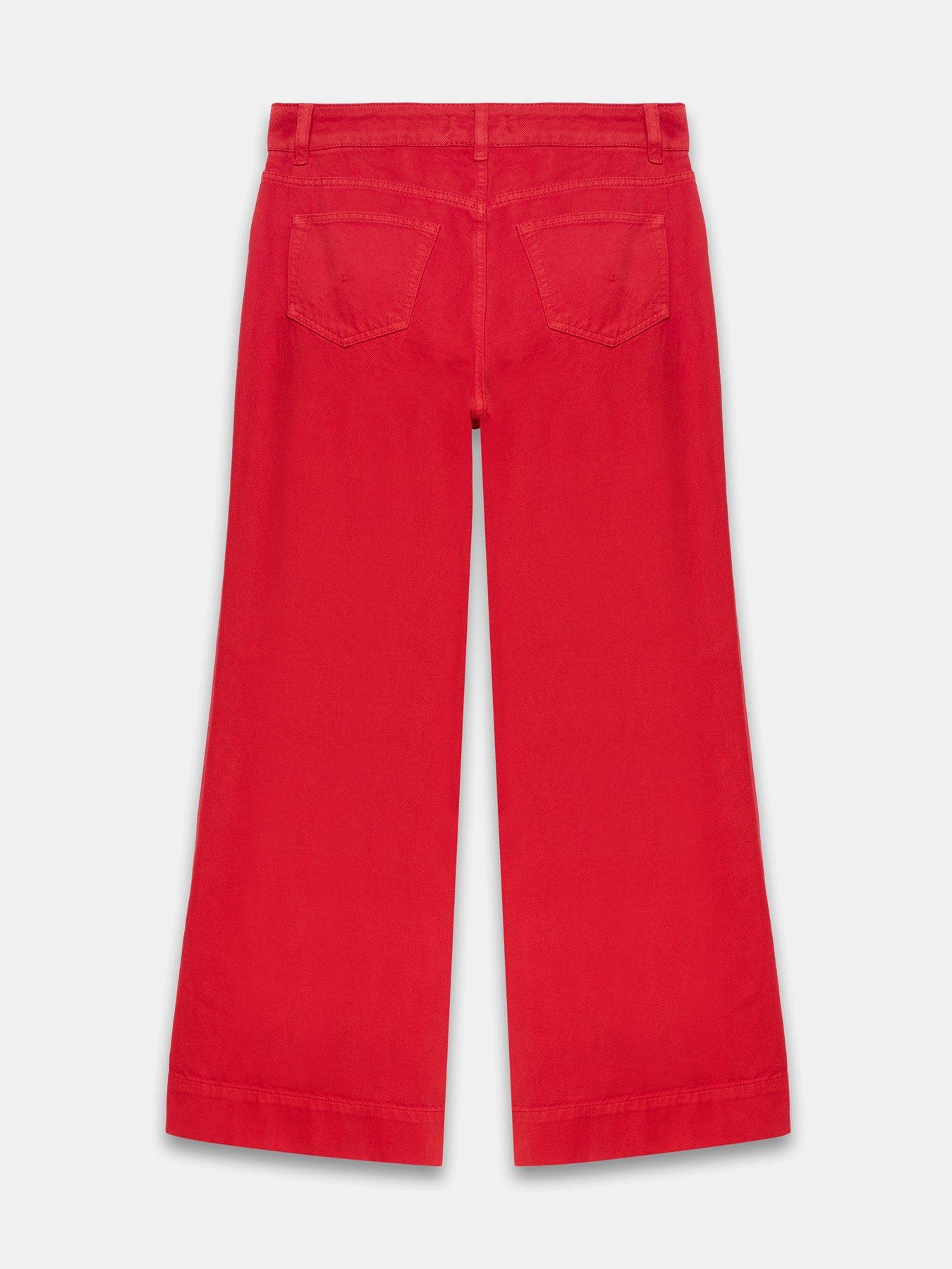 Image 6 of 6 of Mint Velvet Red Wide Leg Jean