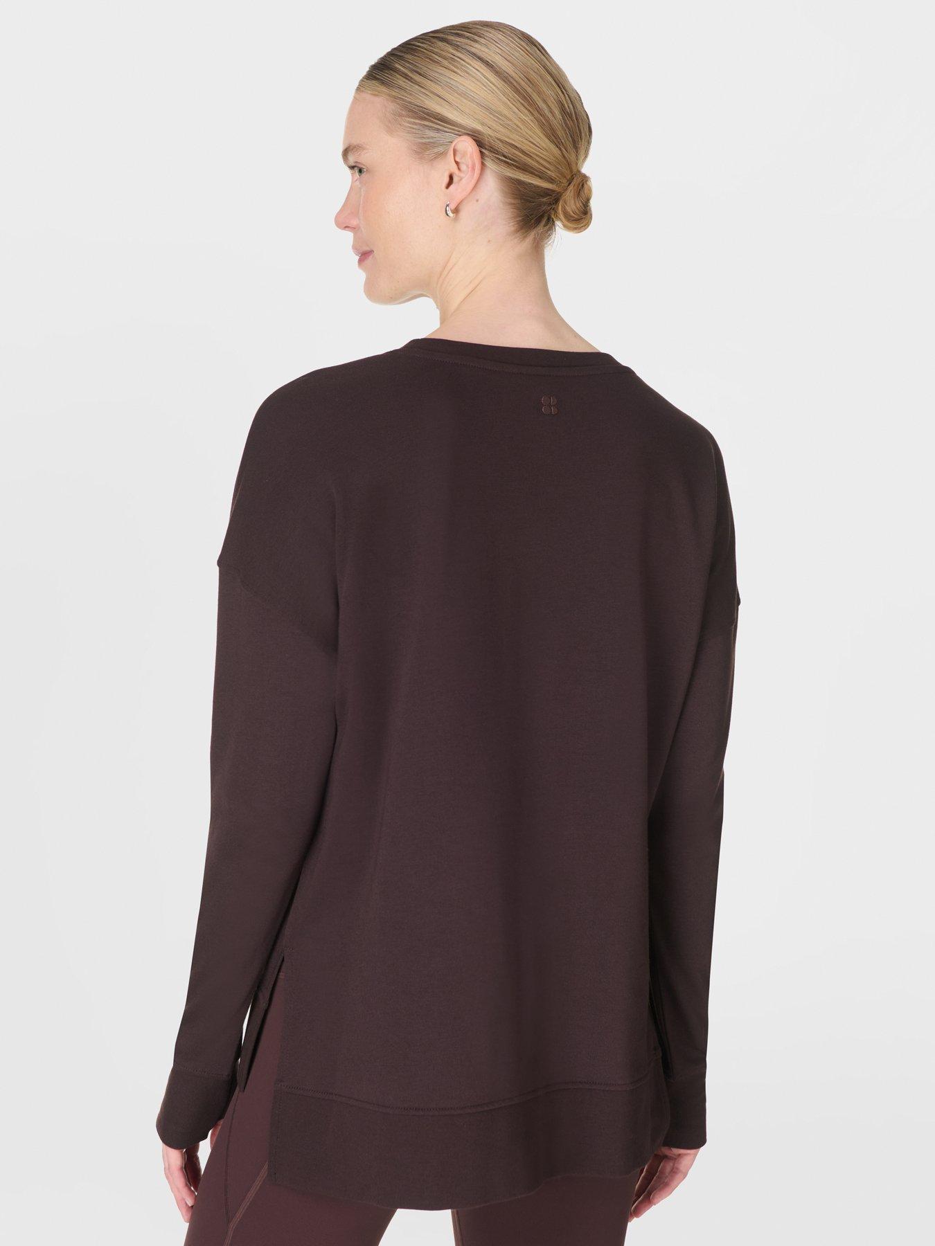 sweaty-betty-womens-training-after-class-longline-sweatshirt-brownstillFront