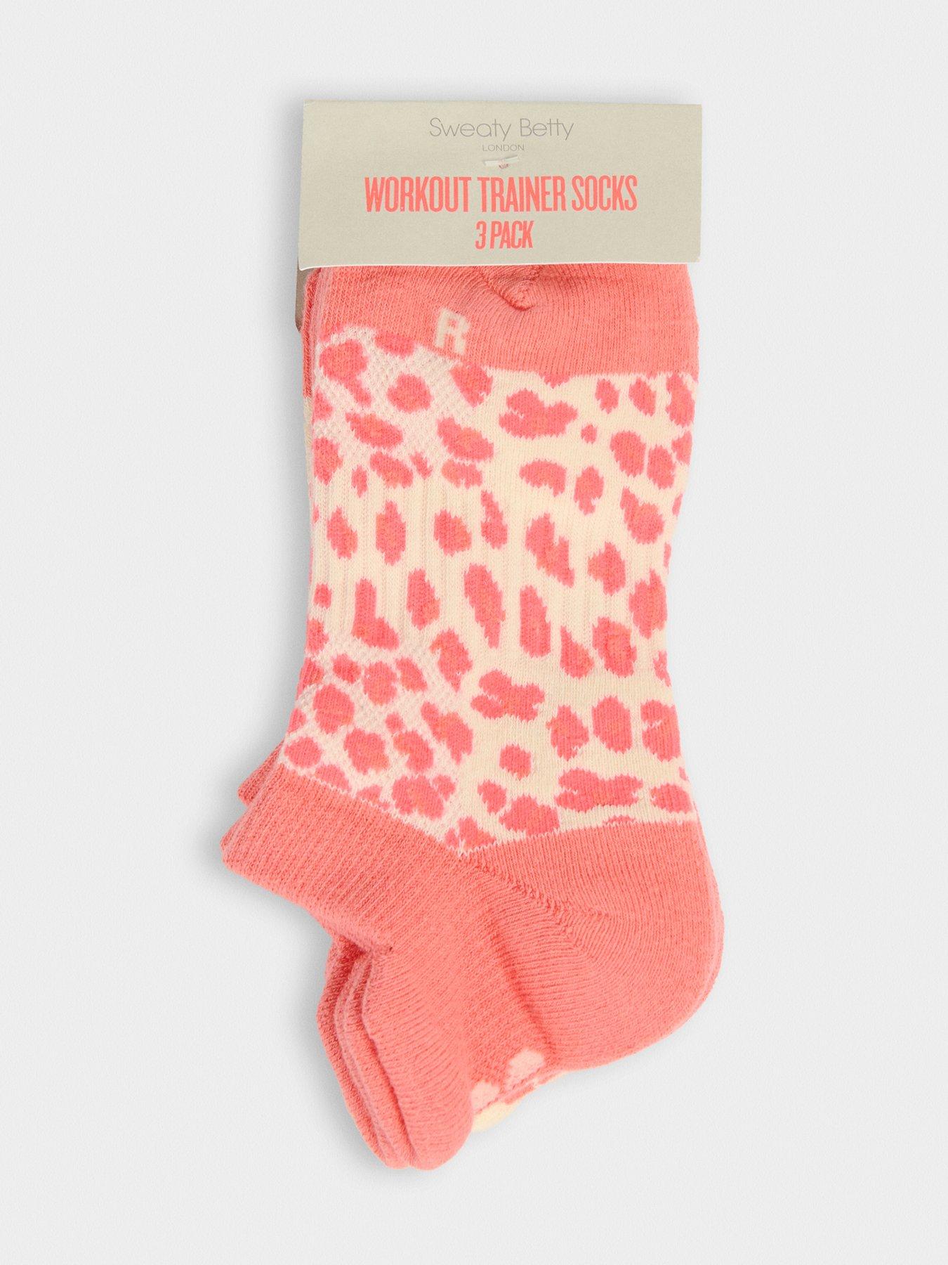 Image 3 of 4 of Sweaty Betty Womens Training Workout Trainer Socks 3 Pack - Pink