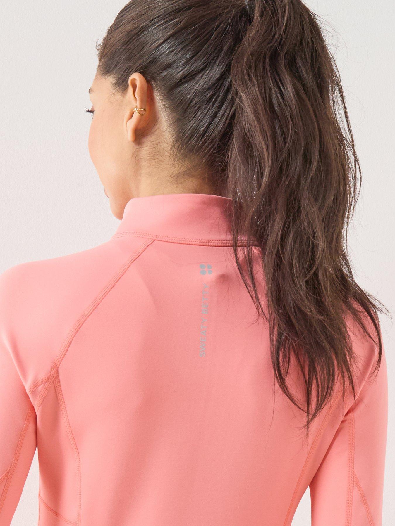 Image 5 of 6 of Sweaty Betty Womens Running Pro Run Half Zip - Pink
