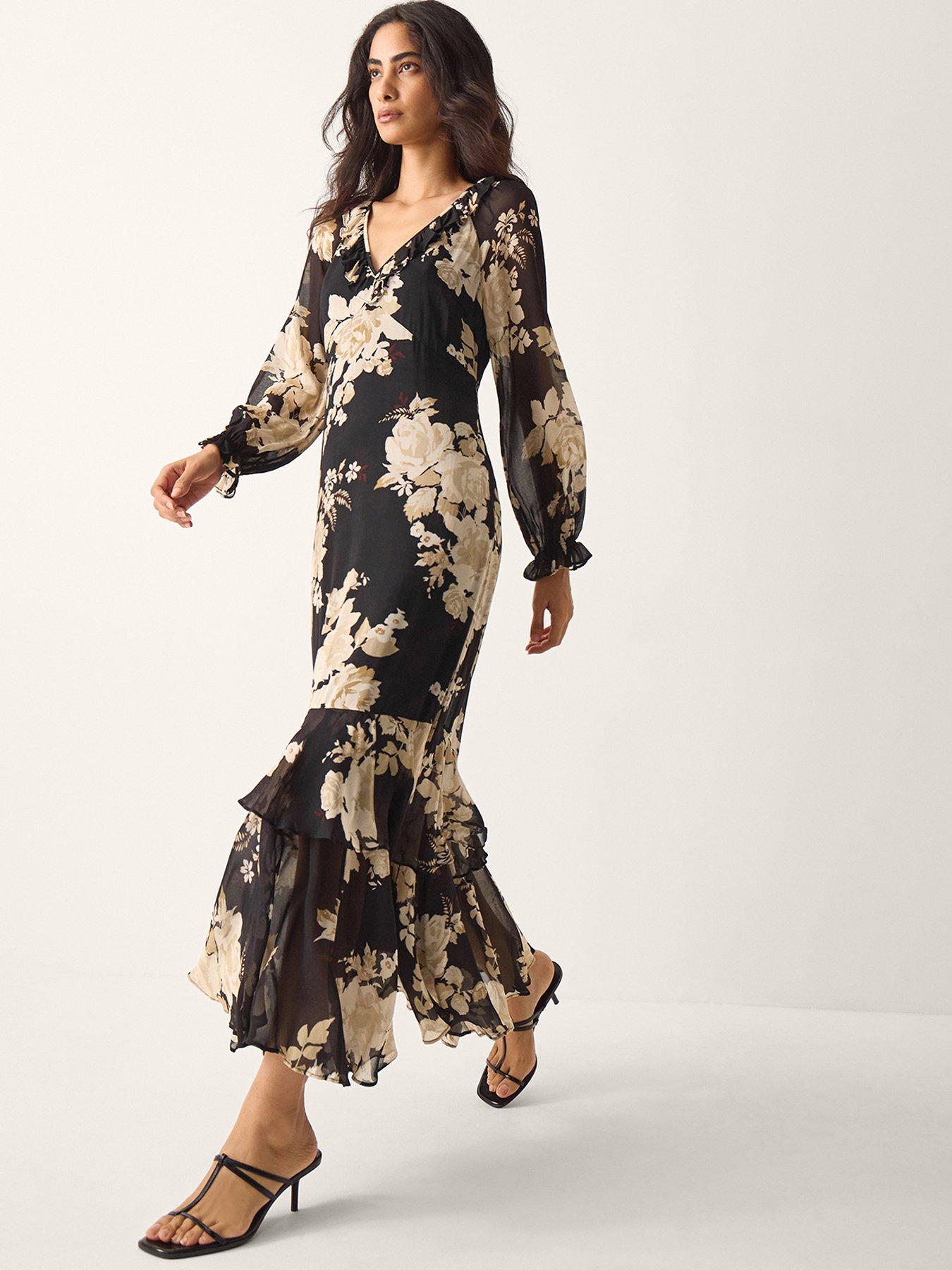 Image 1 of 5 of Monsoon Rowena Printed Dress