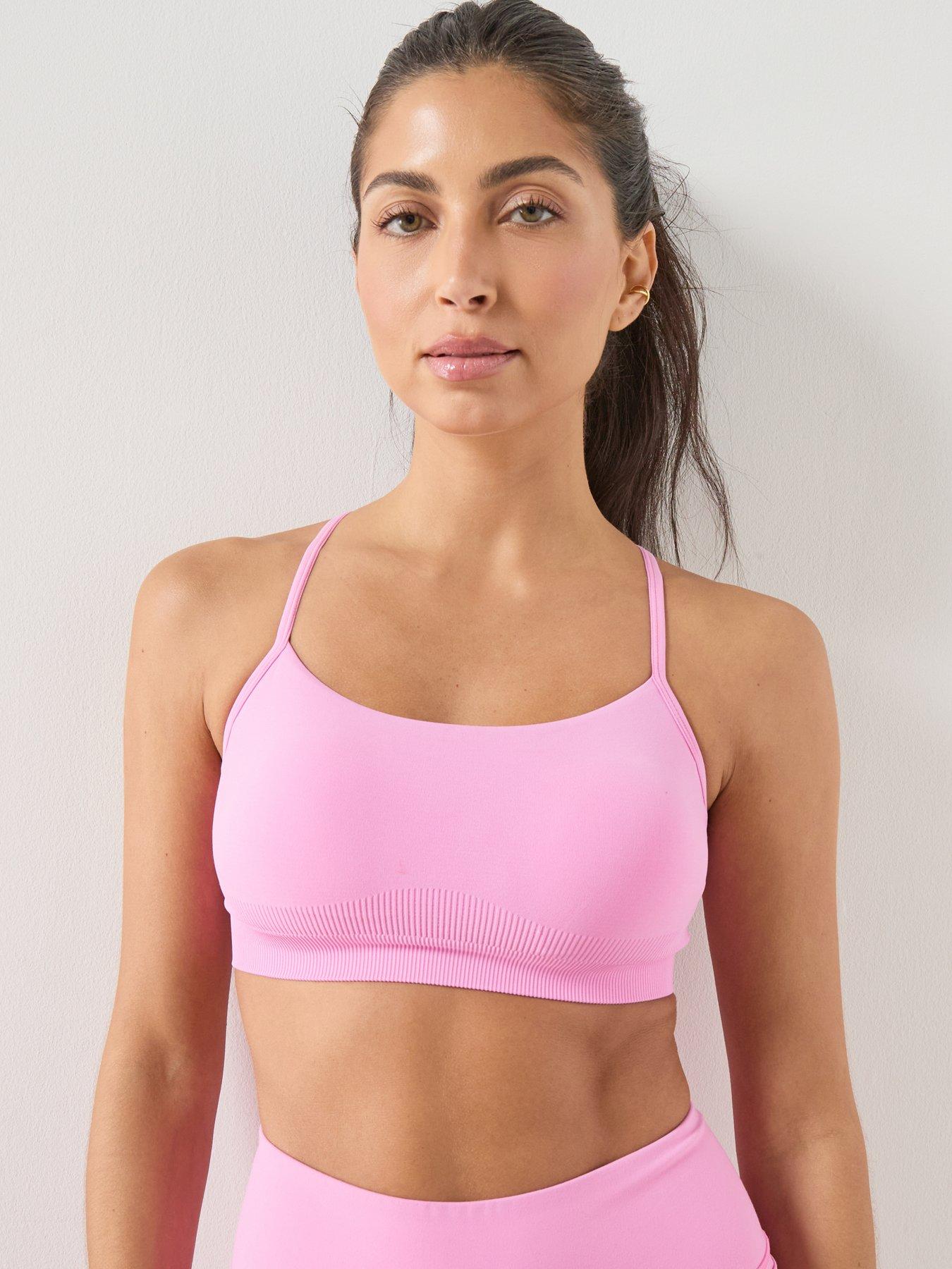 Sweaty Betty Womens Training Spirit Restored Seamless Yoga Bra- Pink