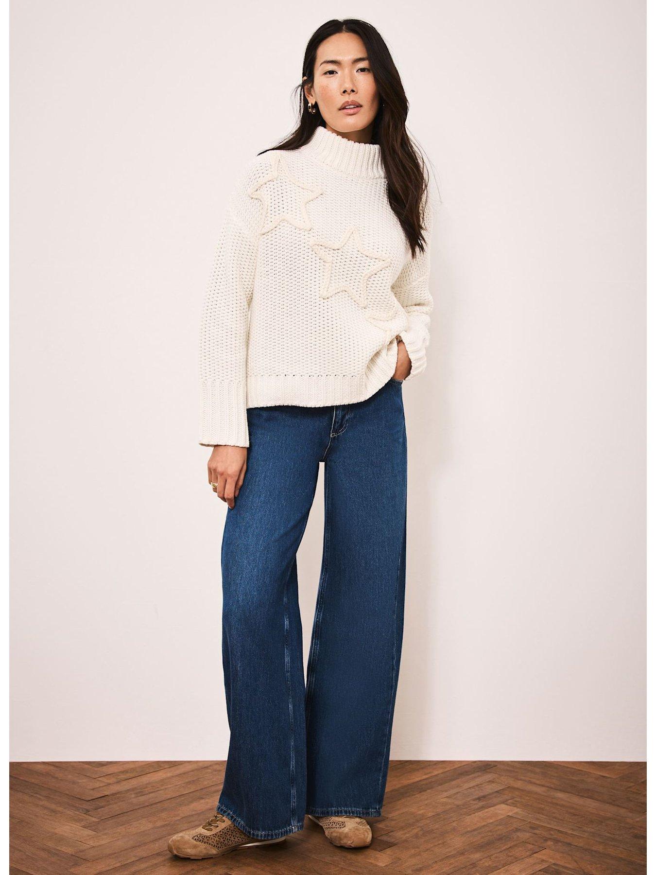 mint-velvet-ivory-star-stitch-jumper-whiteoutfit