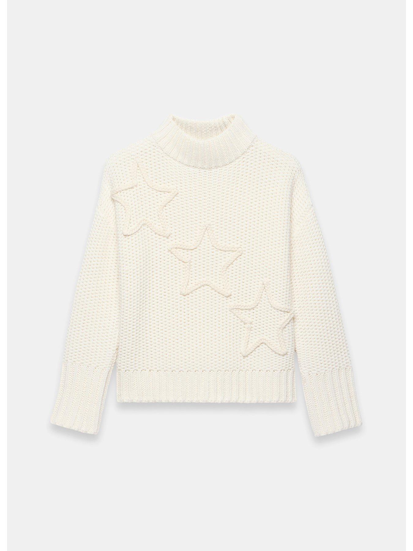 mint-velvet-ivory-star-stitch-jumper-whitedetail