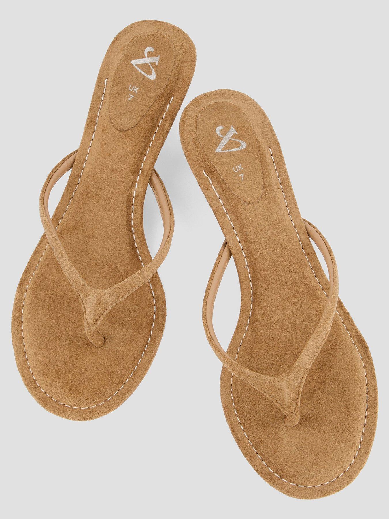 Image 3 of 7 of The Very Collection Thong Kitten Heel Sandal