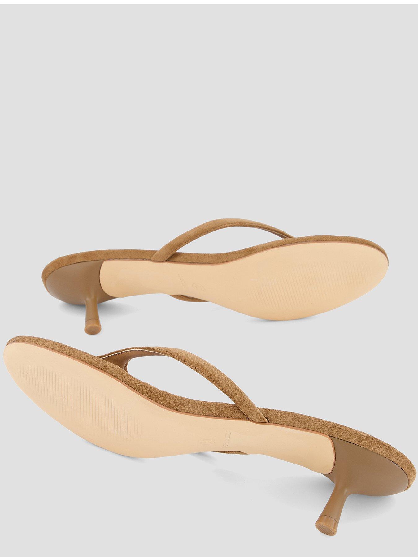 Image 4 of 7 of The Very Collection Thong Kitten Heel Sandal
