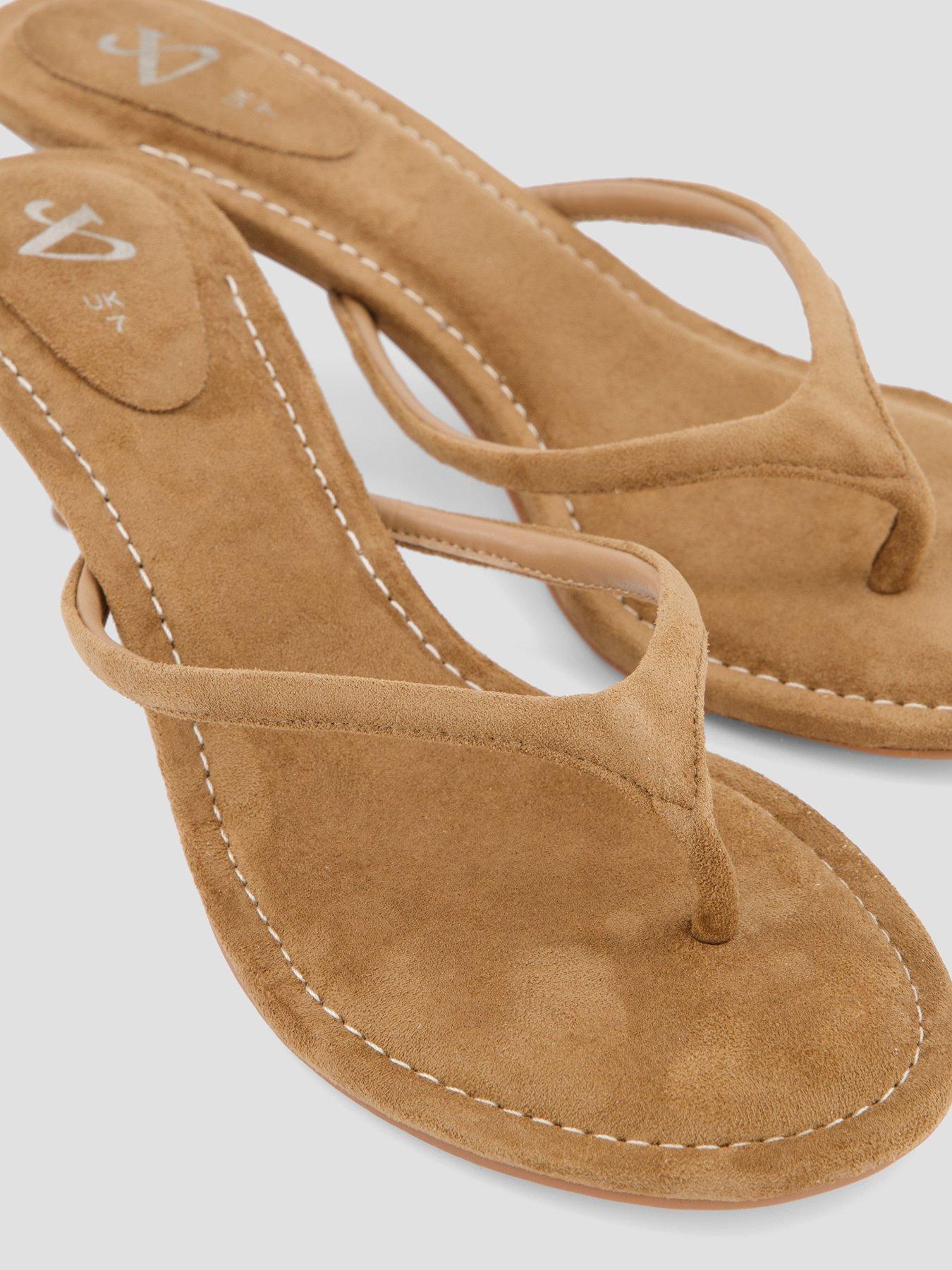 Image 5 of 7 of The Very Collection Thong Kitten Heel Sandal