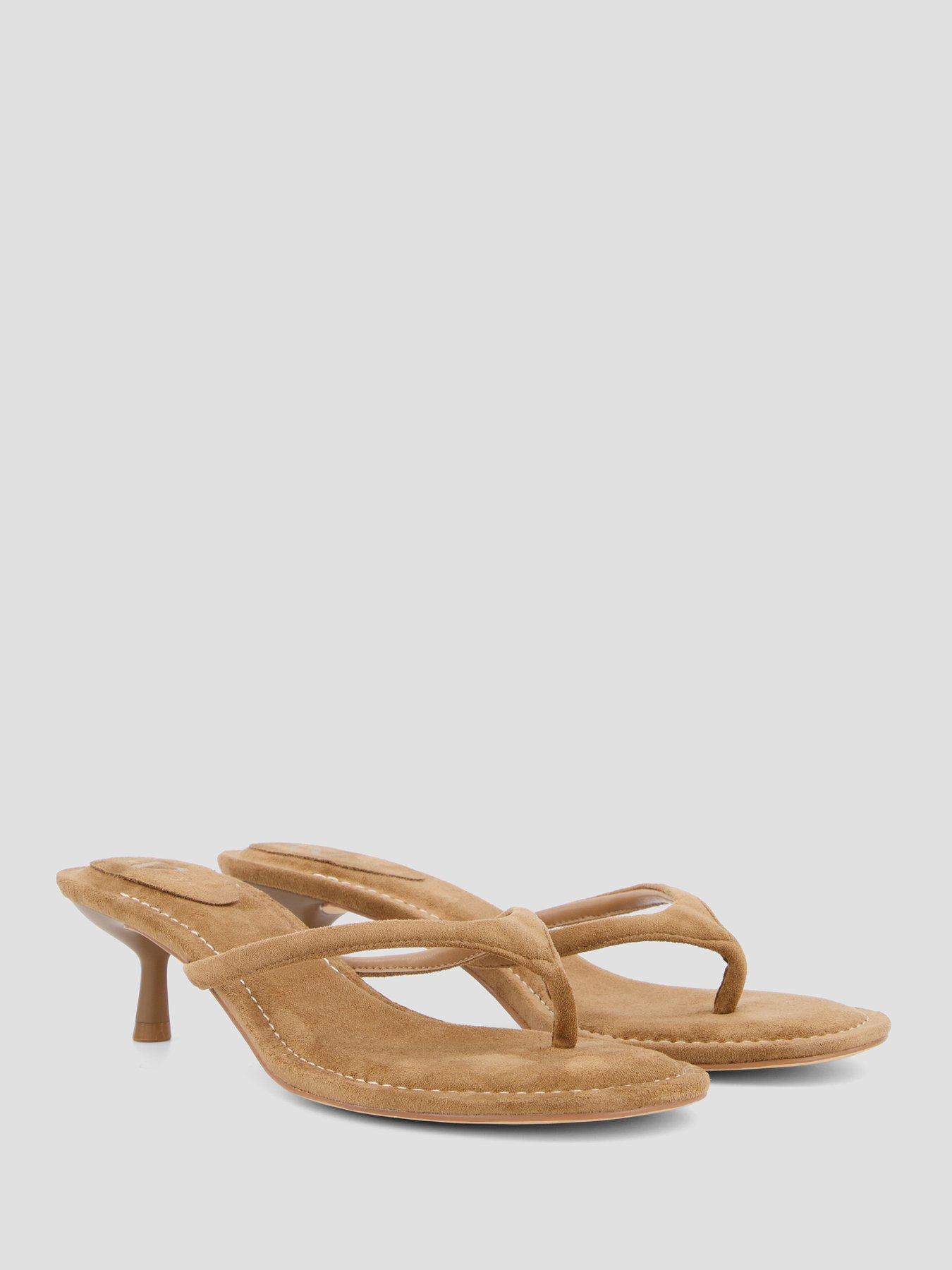Image 6 of 7 of The Very Collection Thong Kitten Heel Sandal