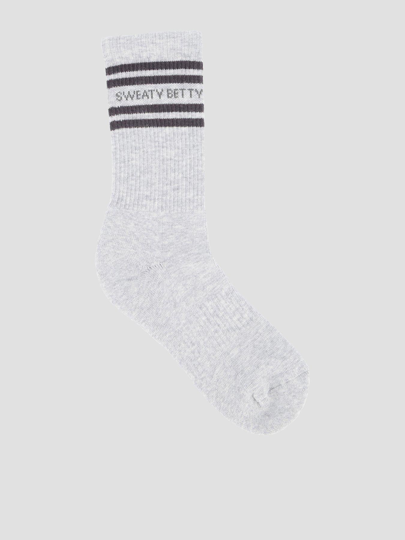 Image 1 of 5 of Sweaty Betty Womens Training Varsity Slogan Socks - Grey