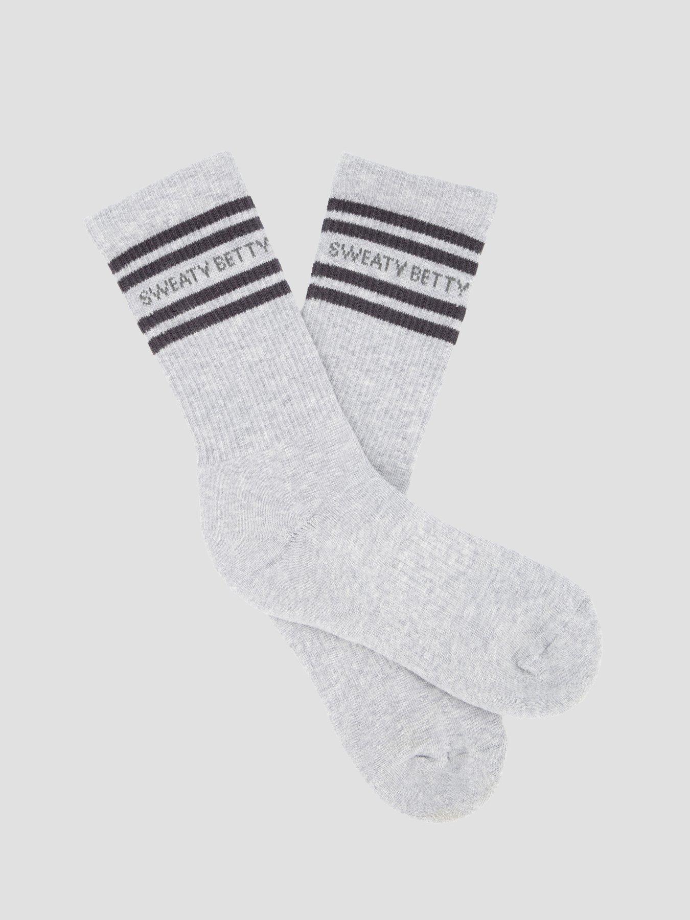 Image 5 of 5 of Sweaty Betty Womens Training Varsity Slogan Socks - Grey