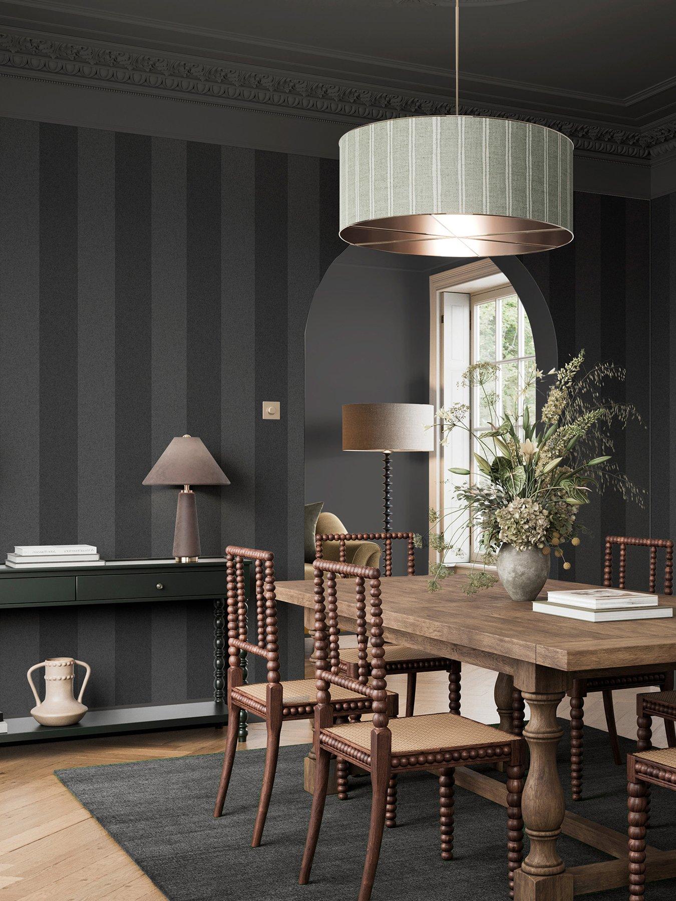 Image 1 of 3 of Superfresco Easy Regent Stripe Charcoal