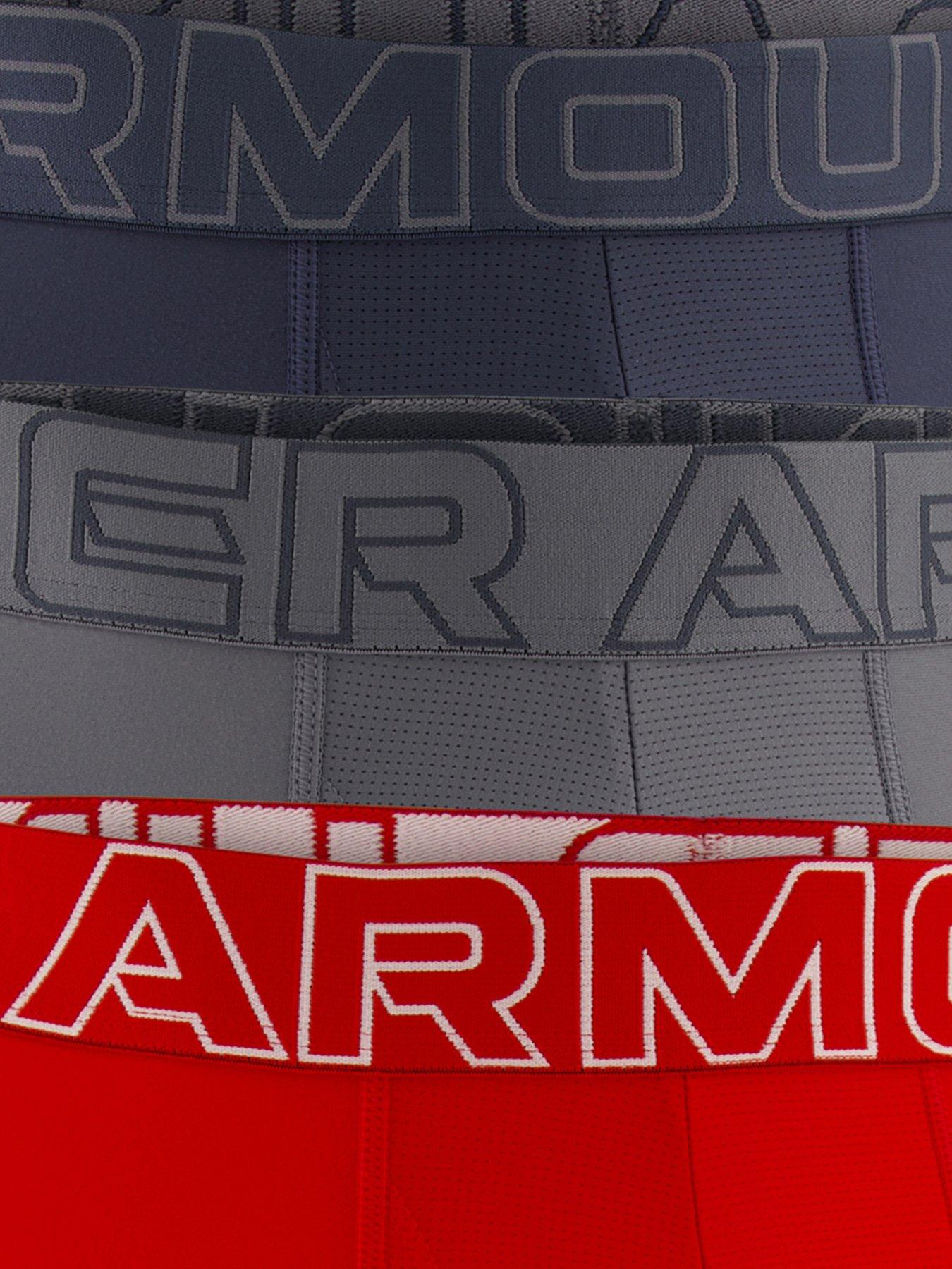 Image 3 of 3 of UNDER ARMOUR Mens Peformance Tech 6 Inch 3 Pack Boxers - Multi