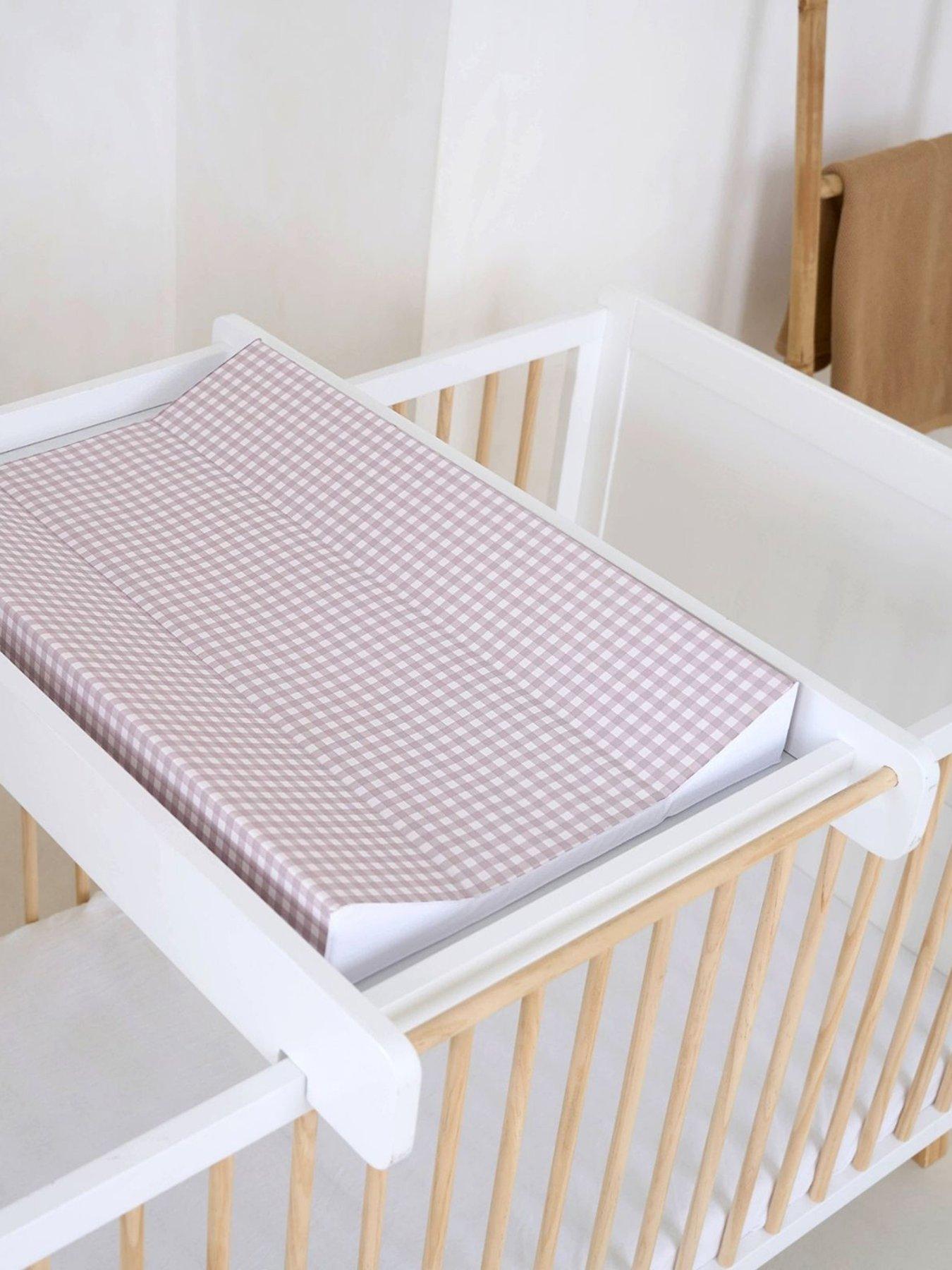 Clair De Lune Gingham Anti-Roll Wedge Changing Mat