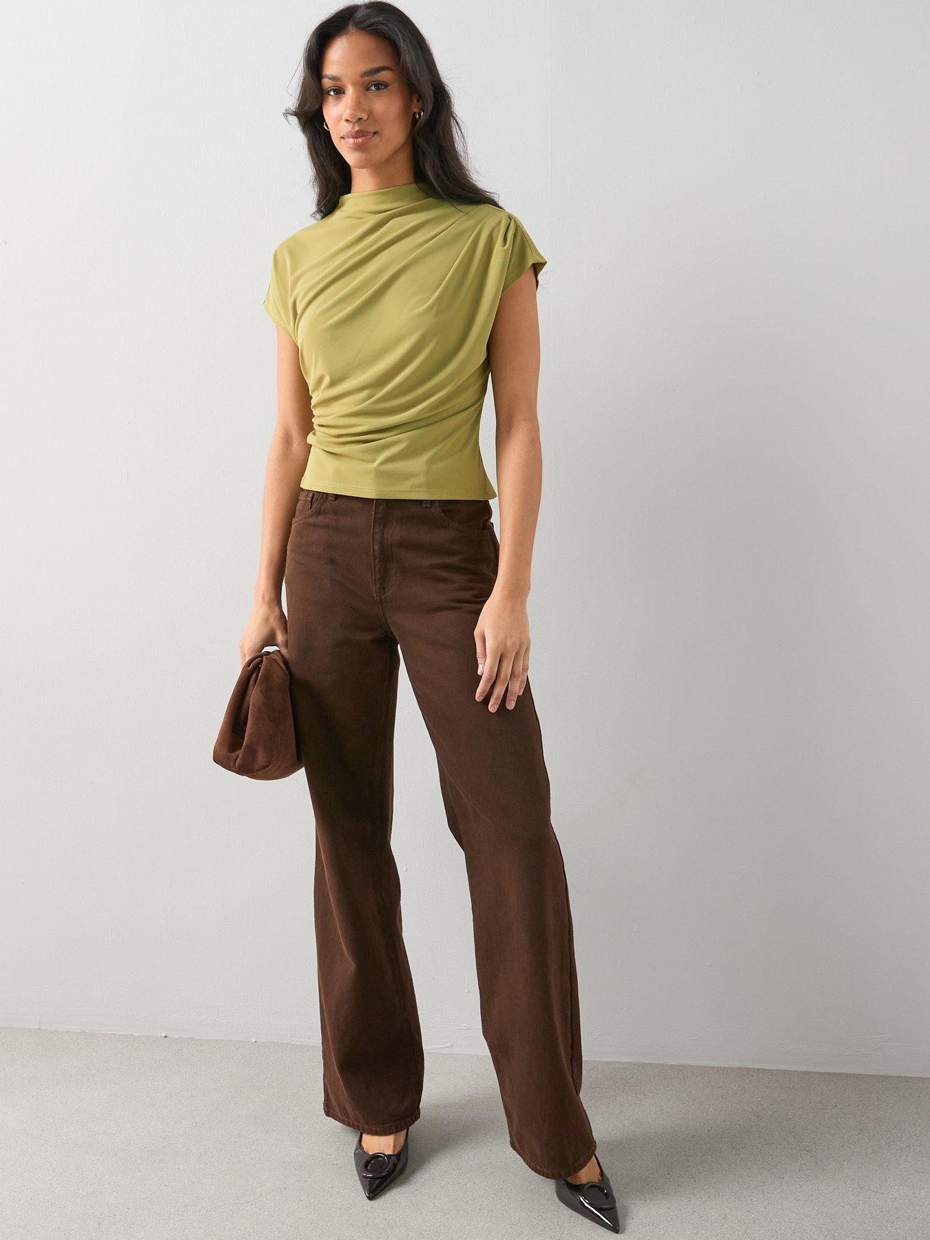 the-very-collection-draped-grown-on-sleeve-top-greenback