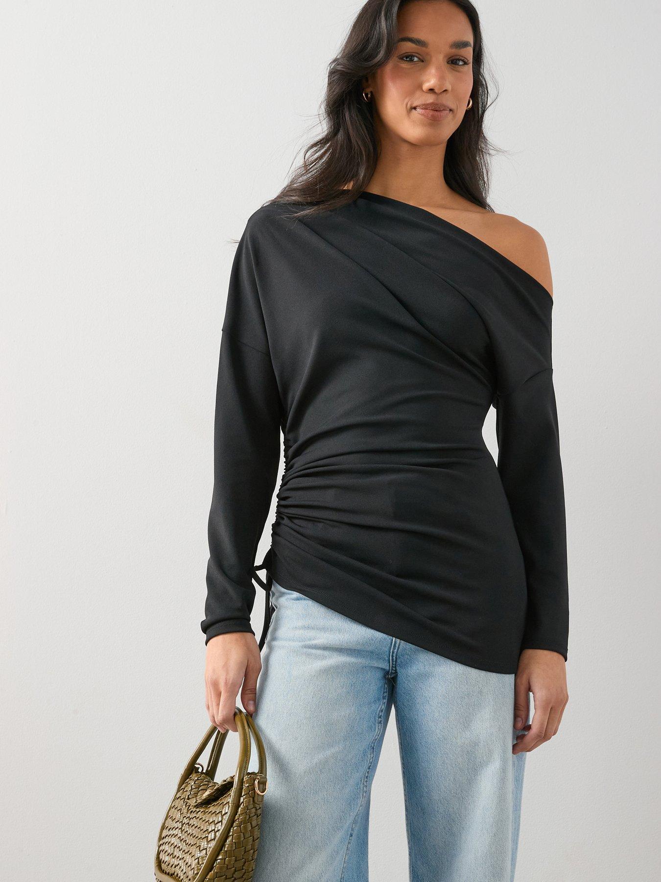 The Very Collection Ruched Off The Shoulder Top
