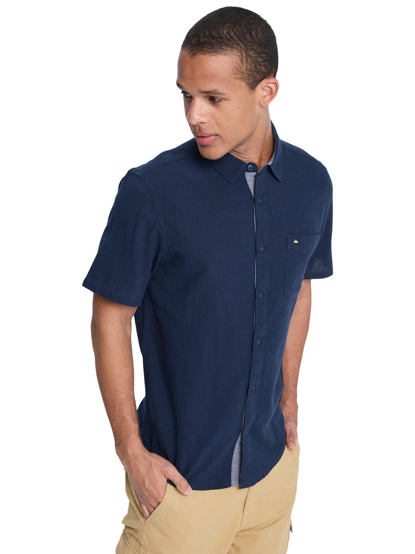 Image 1 of 4 of Quiksilver Mens Time Box Shirt - Navy