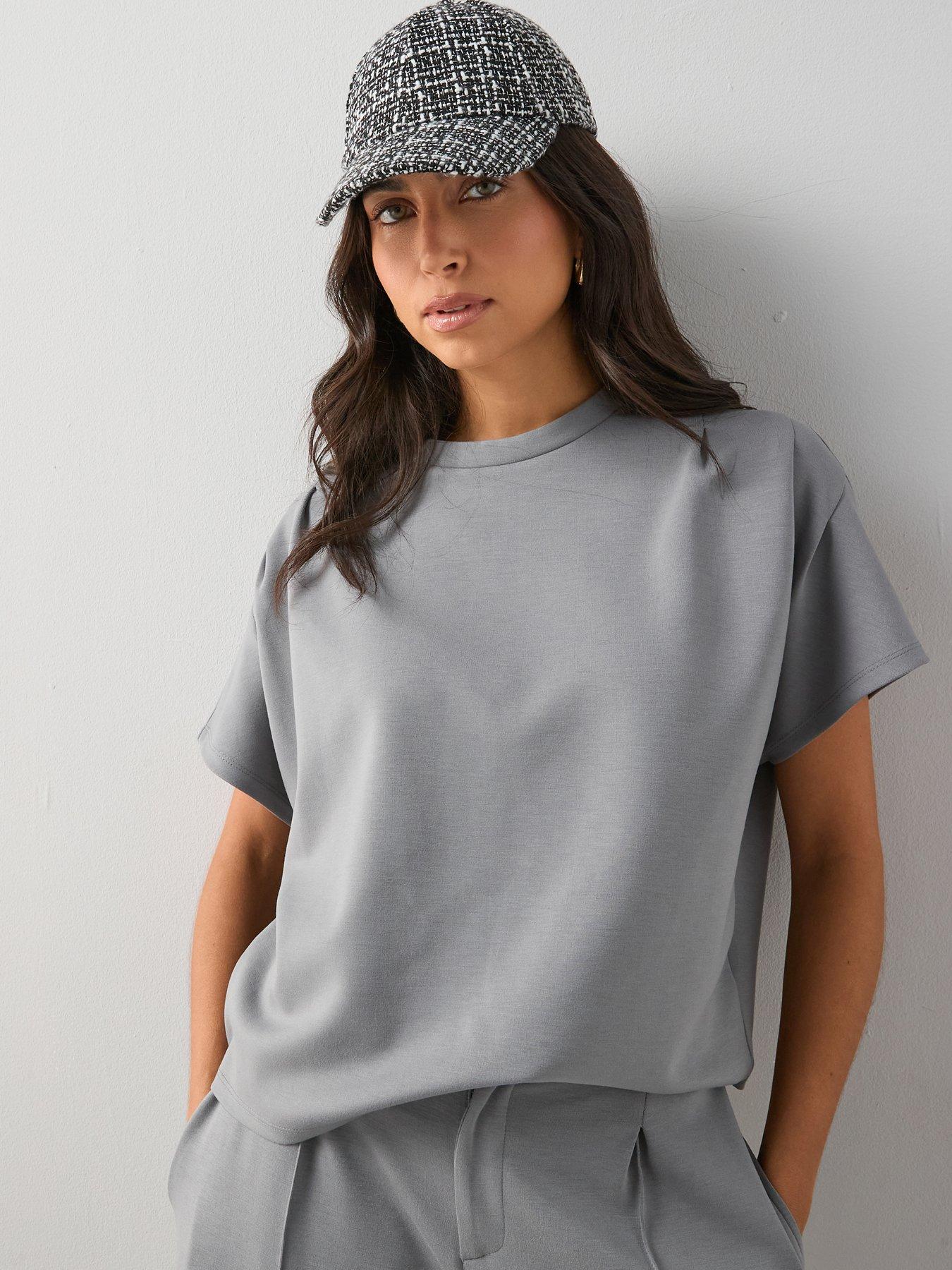 the-very-collection-oversized-t-shirt-co-ord-greyfront
