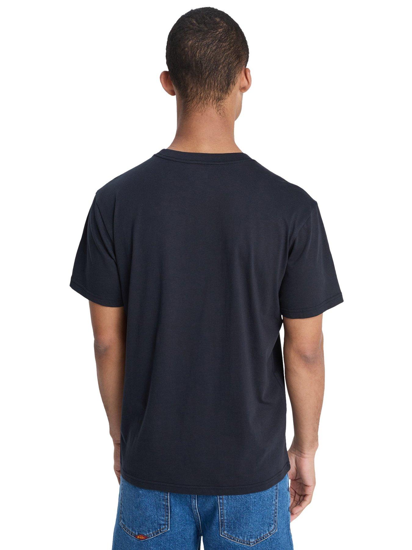 Image 2 of 4 of Quiksilver Mens Logo T-Shirt - Black
