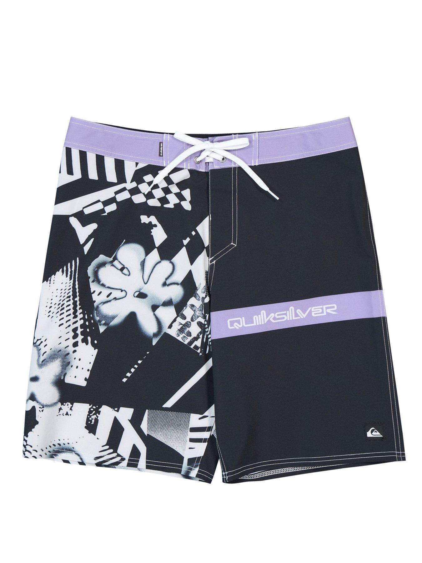 Quiksilver Mens Surfsilk Straight 20inch Swim Shorts - Black