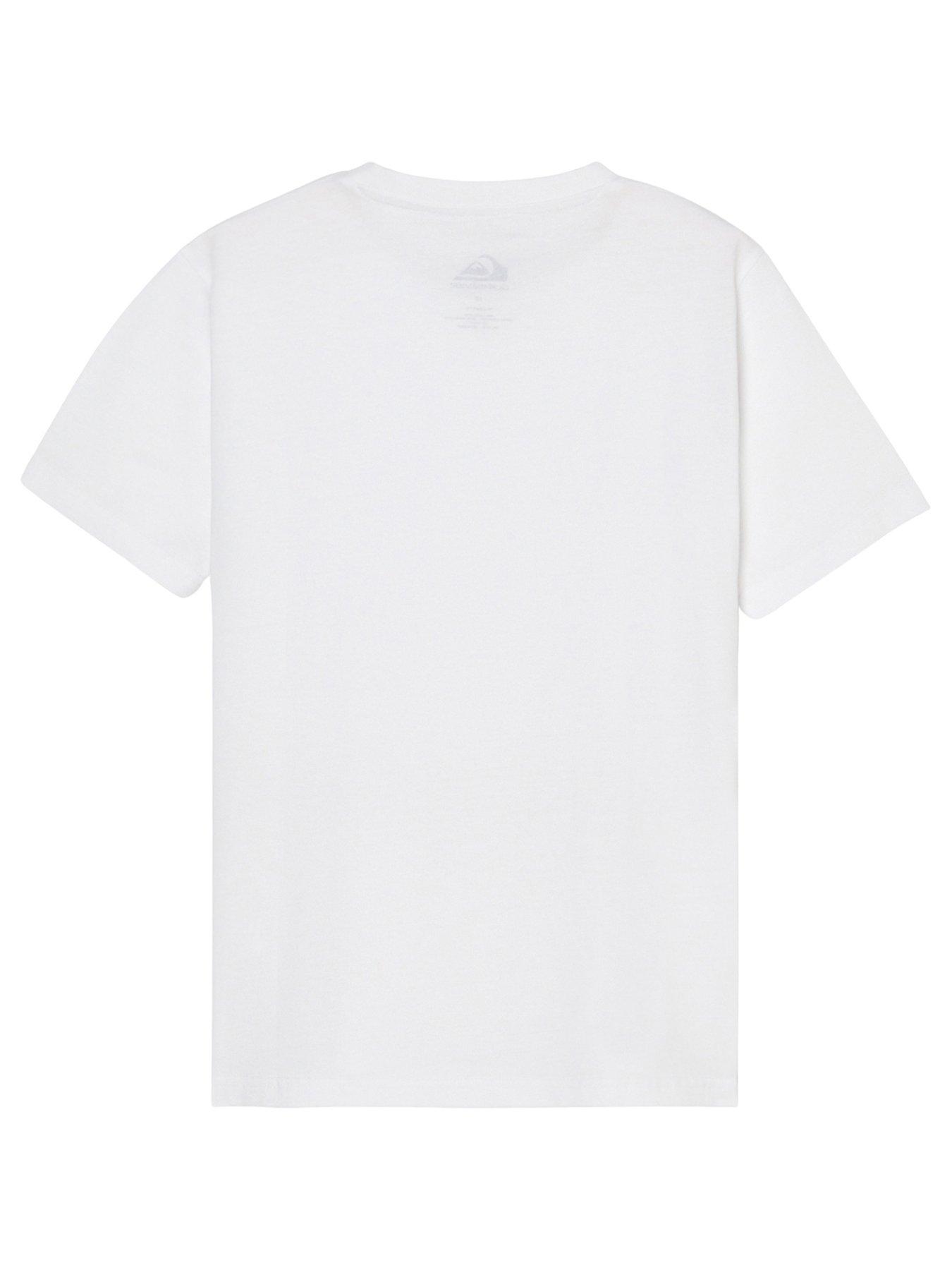 Image 2 of 3 of Quiksilver Boys Ev Comp Logo T-shirt - White