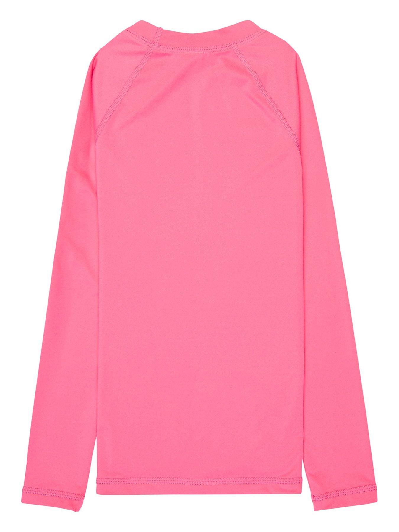 Image 2 of 2 of Roxy Girls Whole Hearted Rashguard - Pink