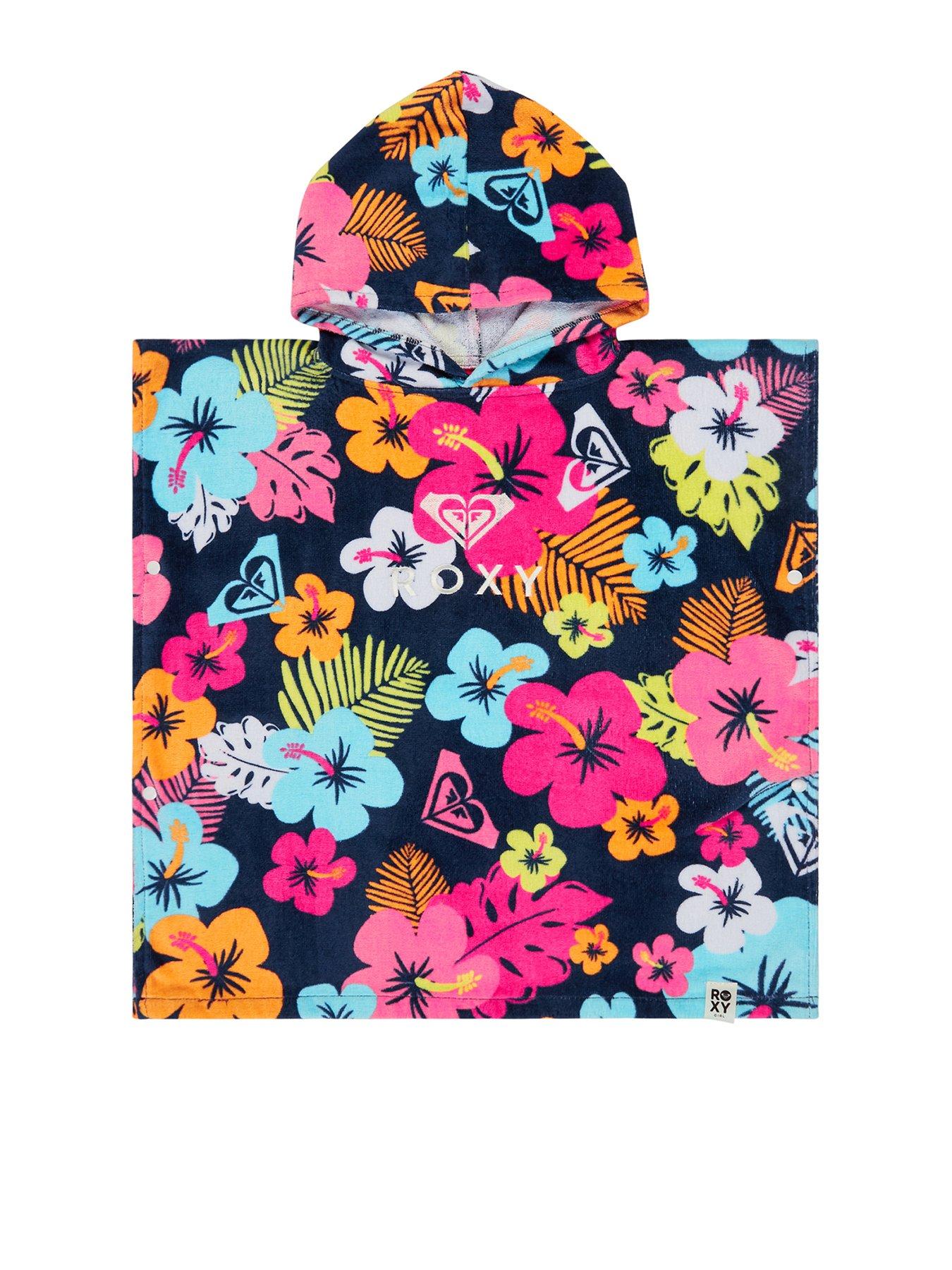 Roxy Girls Stay Magical Printed Towel Robe - Navy