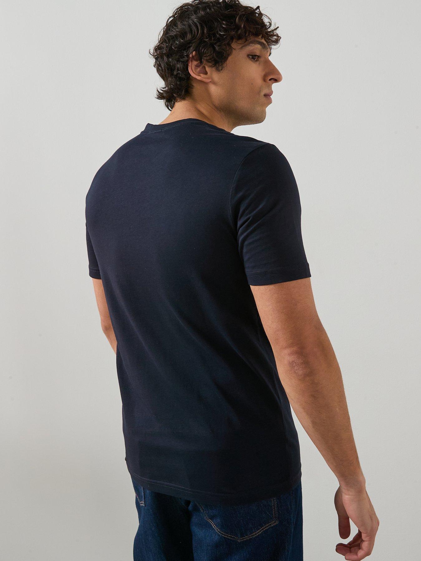 Image 2 of 6 of Mango Cherlo Slim Fit T-Shirt - Navy