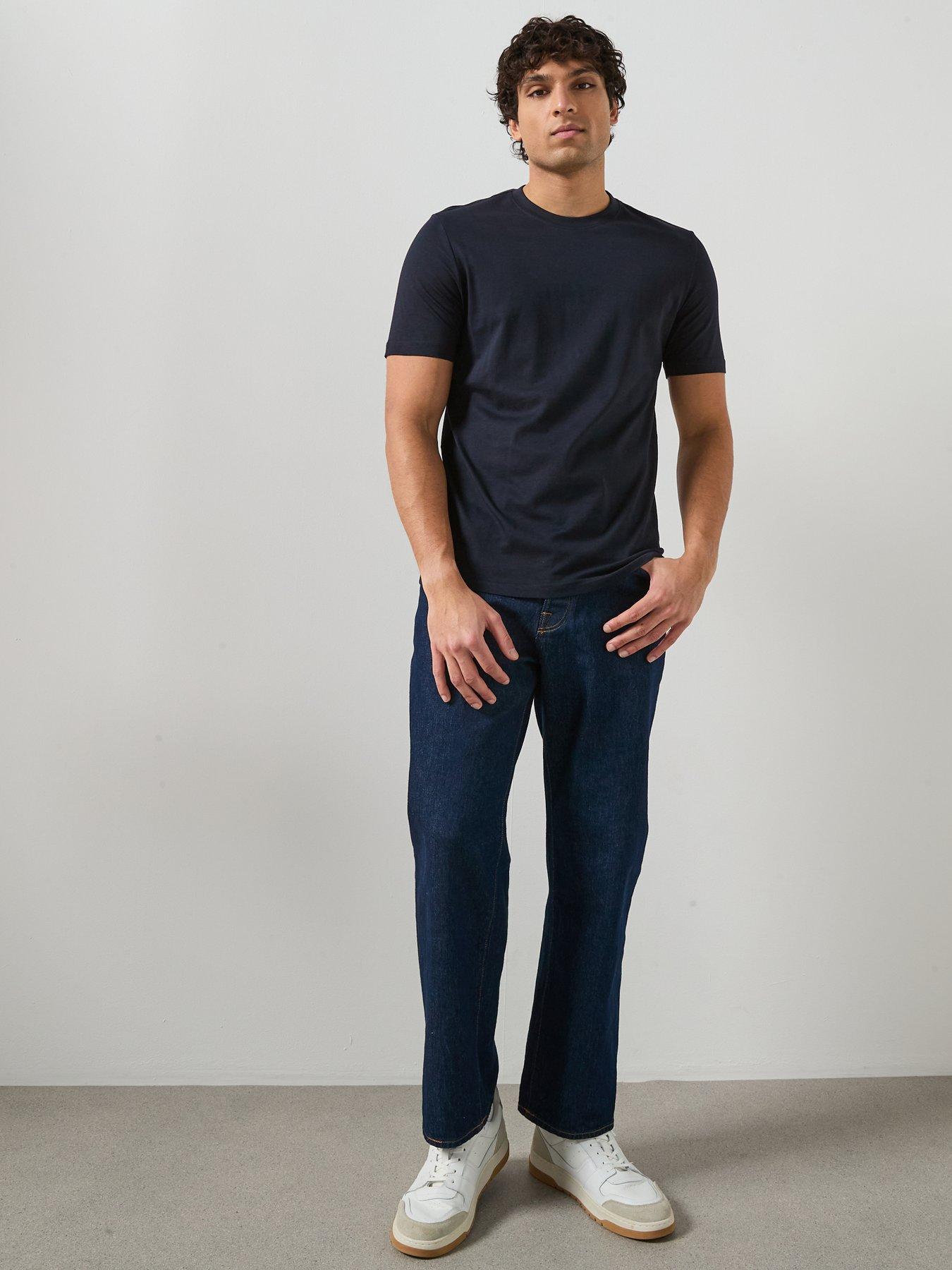 Image 3 of 6 of Mango Cherlo Slim Fit T-Shirt - Navy