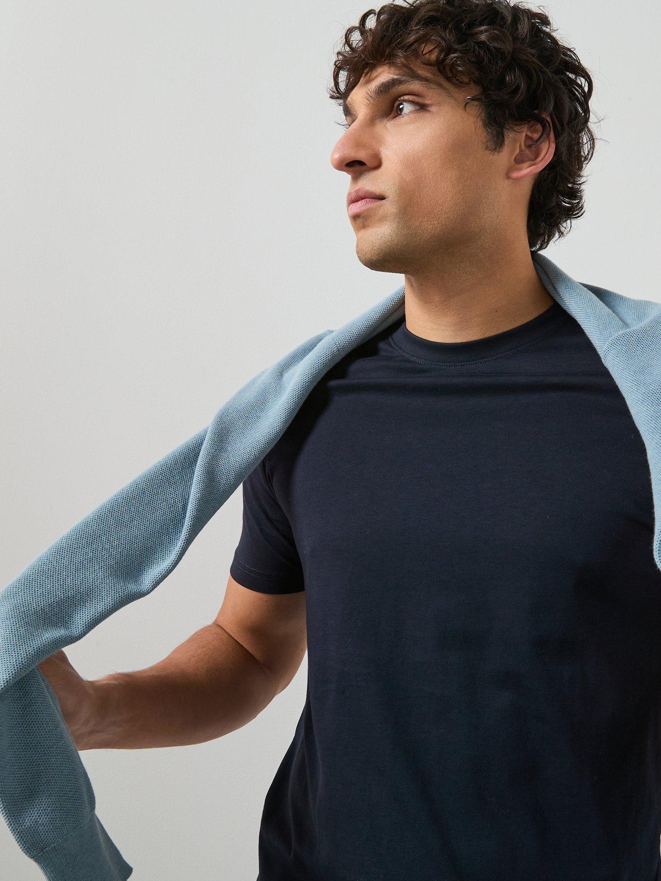 Image 5 of 6 of Mango Cherlo Slim Fit T-Shirt - Navy