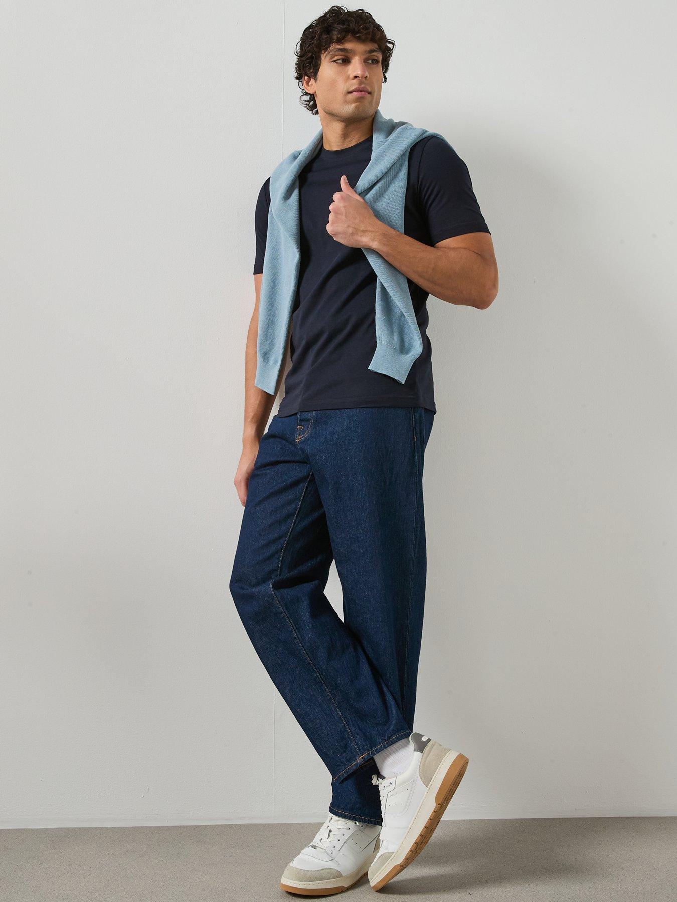 Image 6 of 6 of Mango Cherlo Slim Fit T-Shirt - Navy