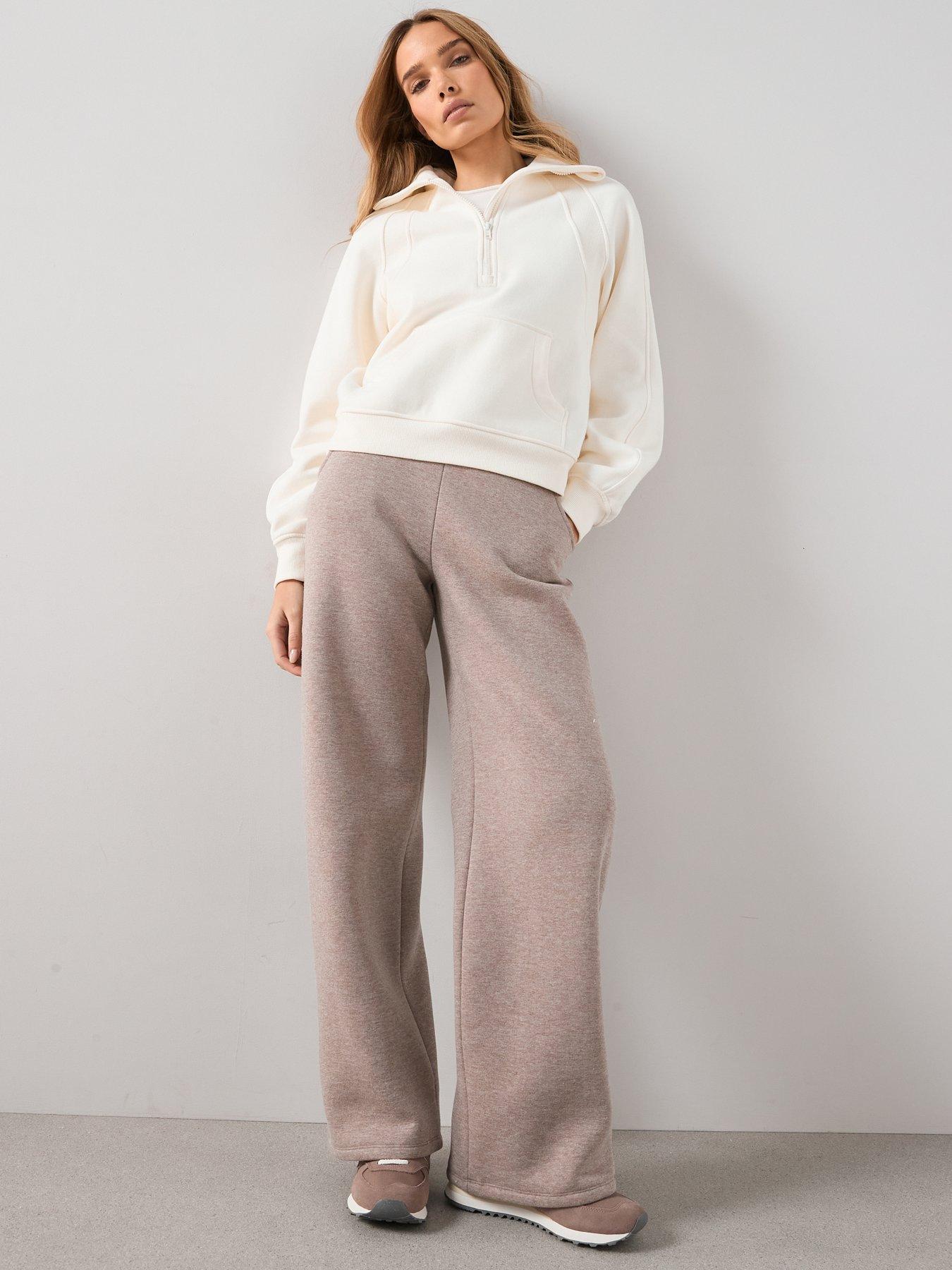 Image 1 of 7 of The Very Collection Wide Leg Joggers - Taupe