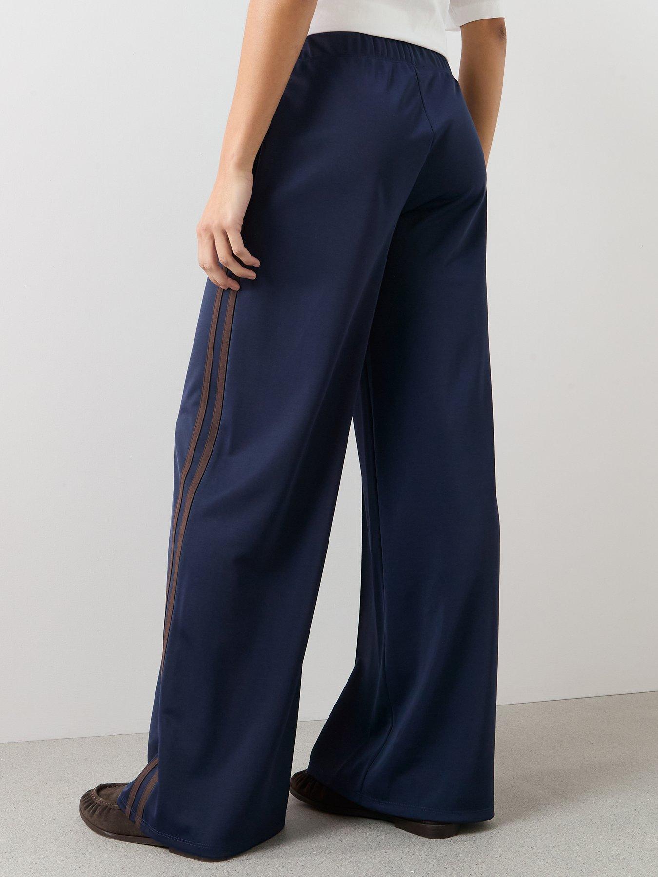 the-very-collection-wide-leg-high-waisted-side-stripe-jogger-navystillFront