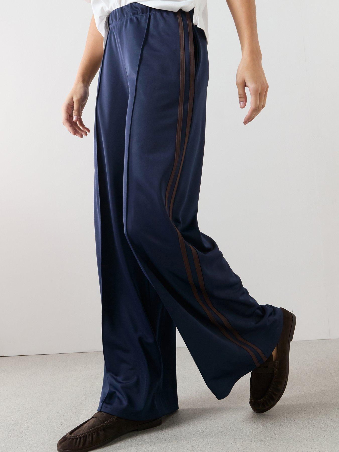 the-very-collection-wide-leg-high-waisted-side-stripe-jogger-navyback