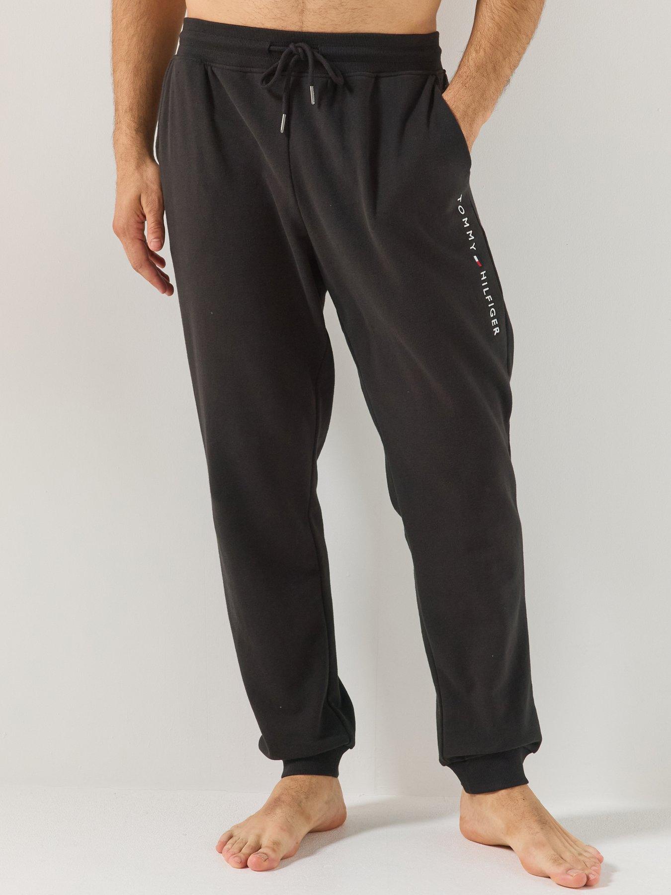 Tommy Hilfiger Tommy Hilfiger Linear Logo Loungewear Bottoms- Black